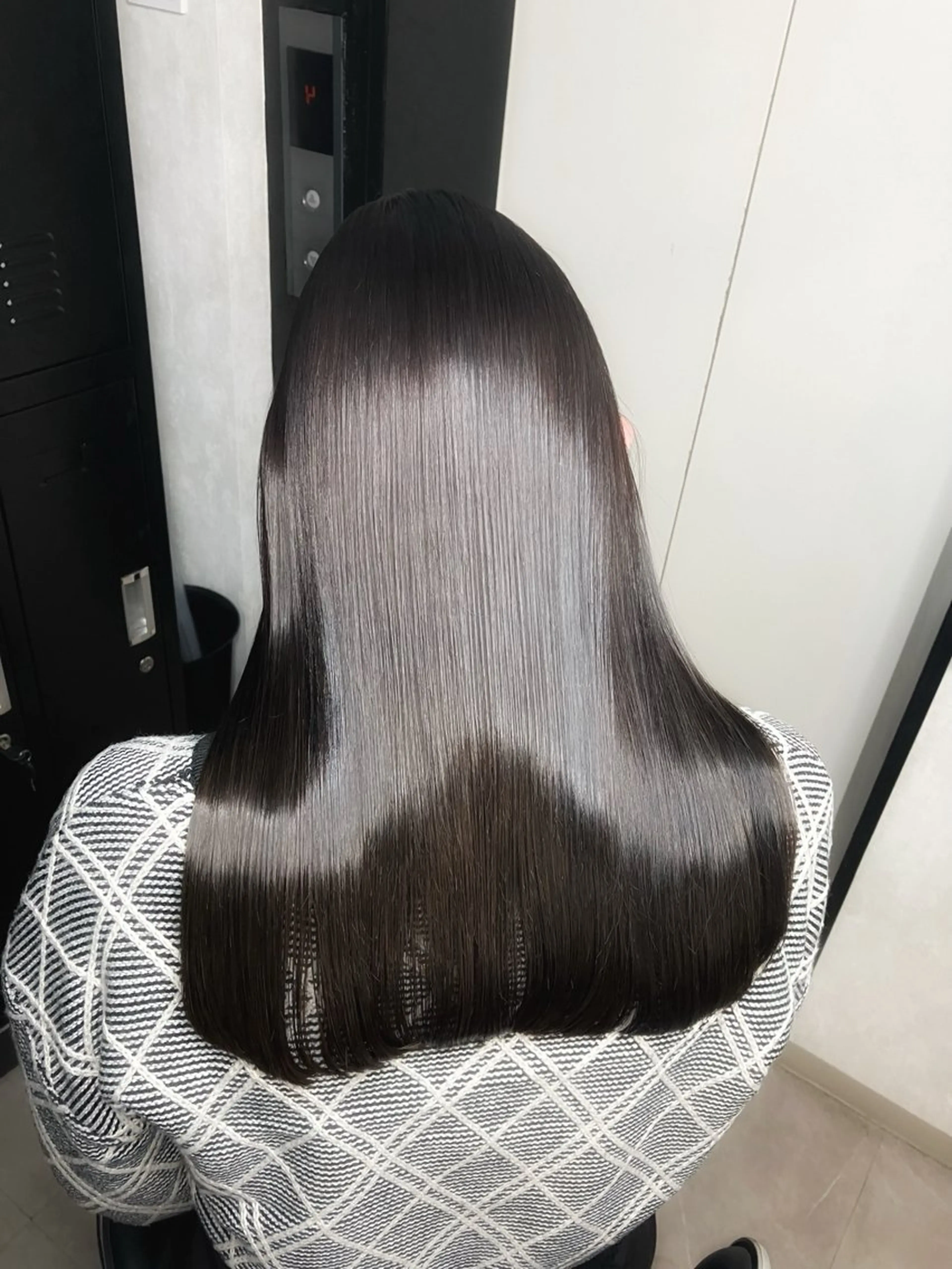 ミディアム 髪質改善 トリートメント 新宿/縮毛矯正/ 髪質改善/藤本竜のヘアスタイル