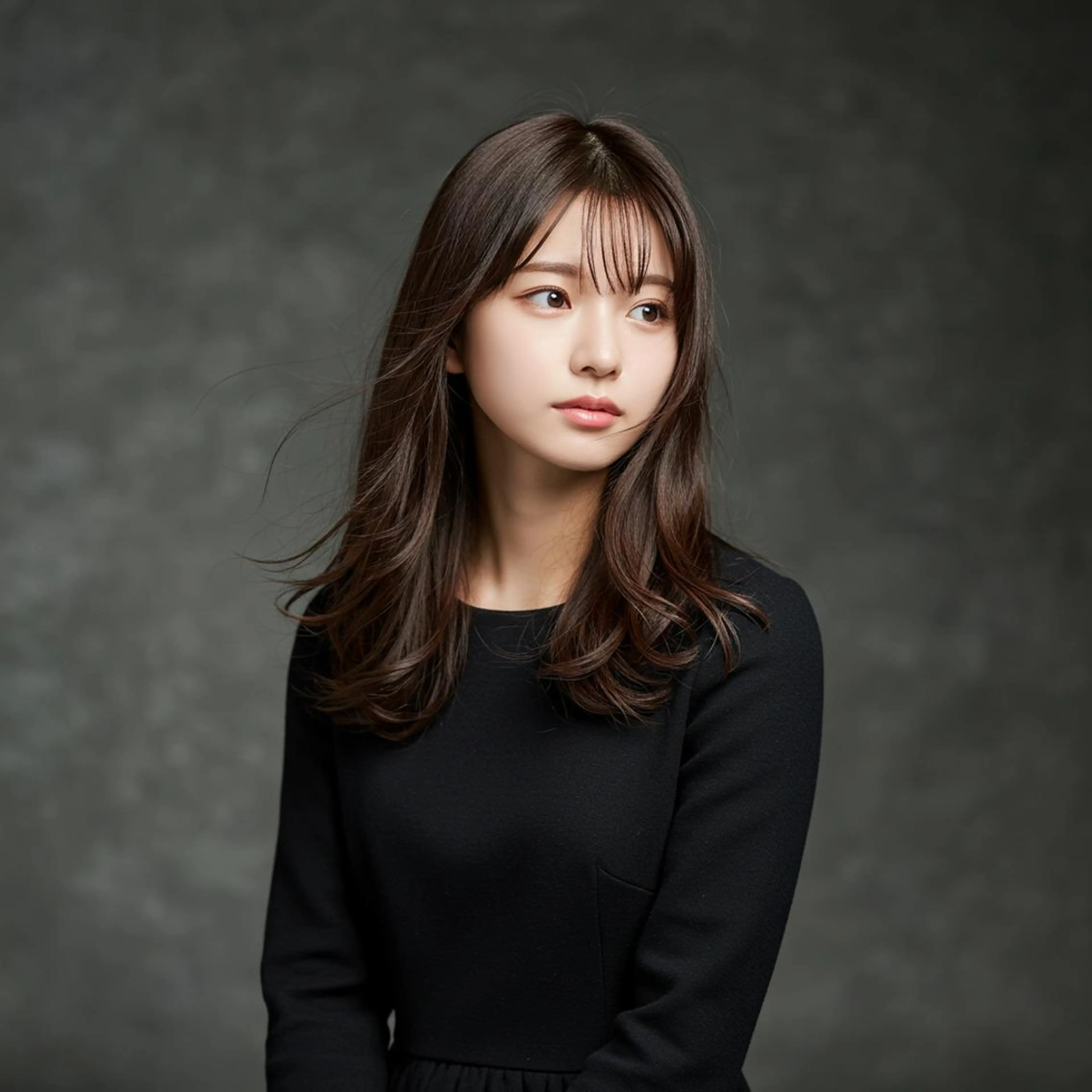 ミディアム 高堰 朱羽のヘアスタイル