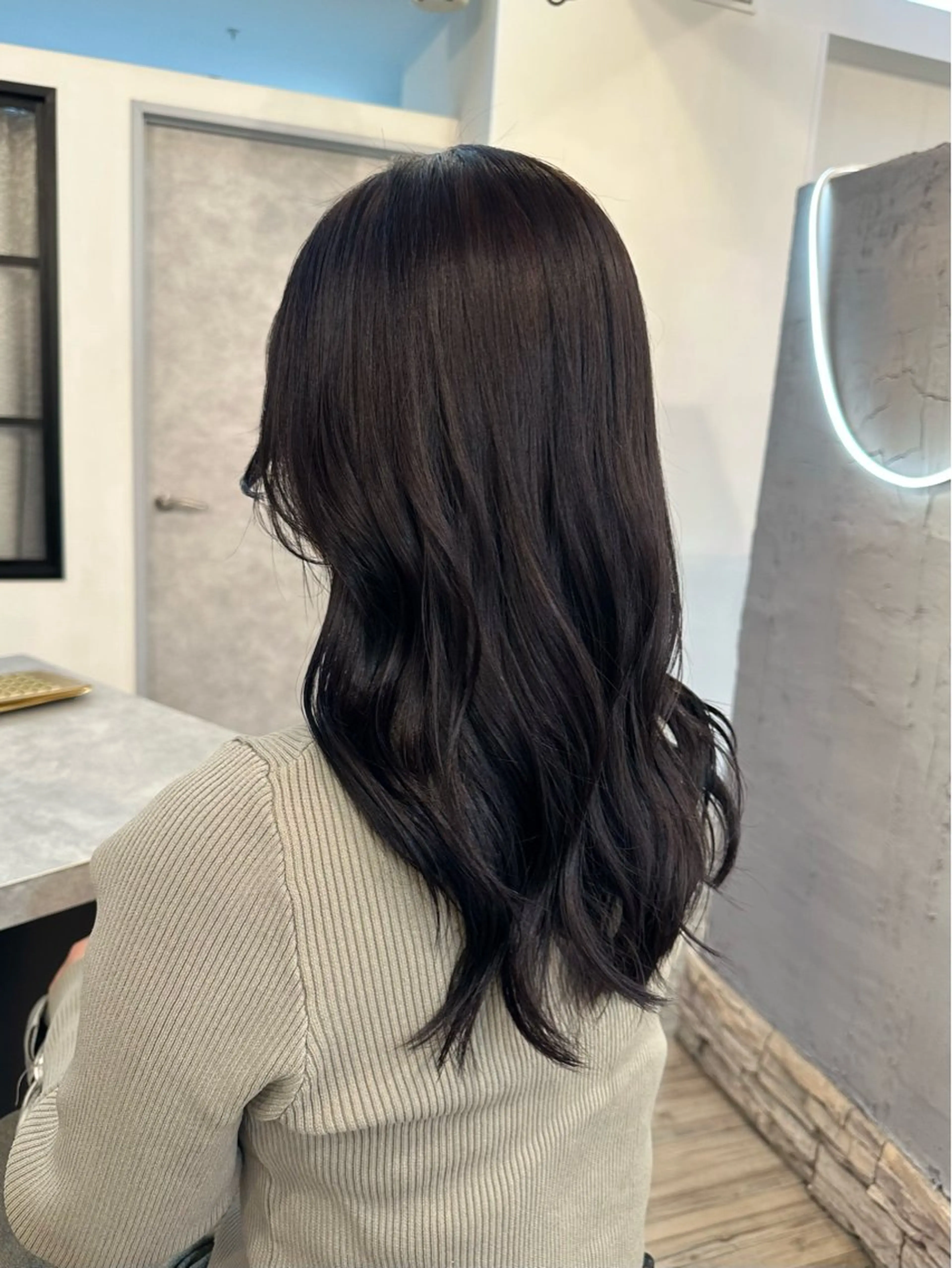 セミロング カット ヘアカラー トリートメント sato ayaka ｜透明感カラー🫧のヘアスタイル