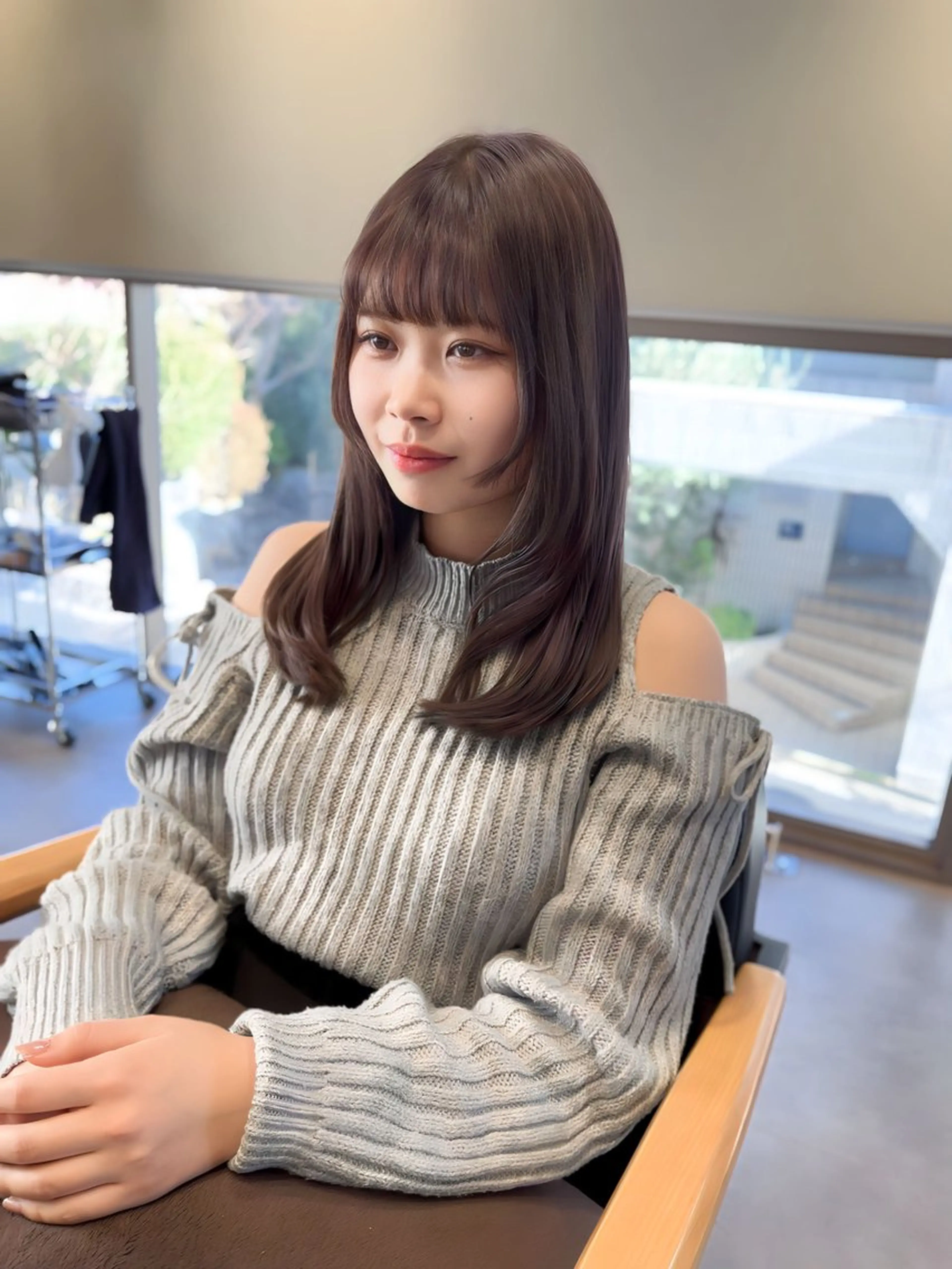 セミロング カット ヘアカラー トリートメント ヘッドスパ 佐藤優太朗 似合わせ/髪質改善のヘアスタイル