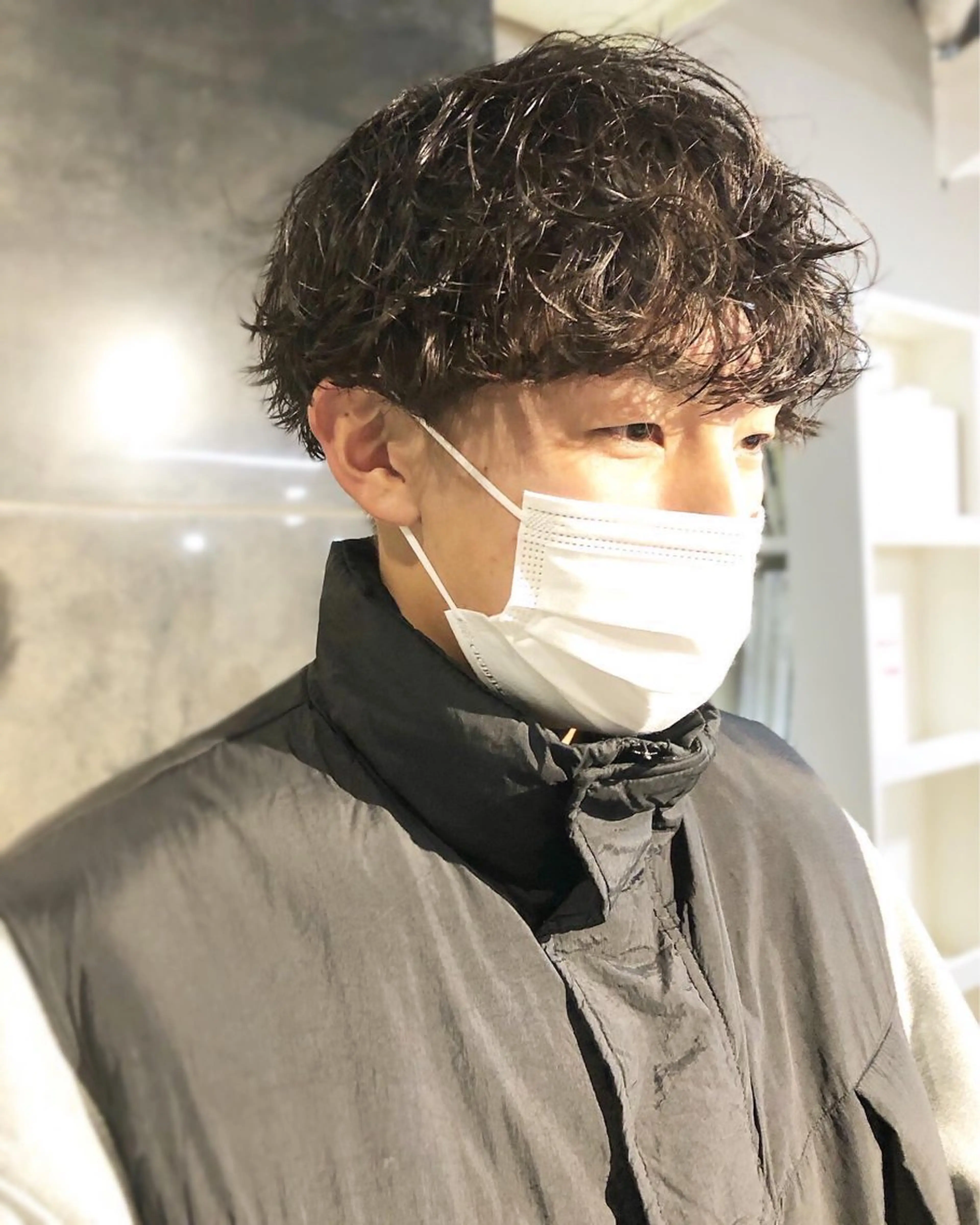 パーマ ヘアアレンジ メンズ マッシュ メンズパーマ 波巻きパーマ カット パーマ トリートメント ヘアセット 栗原 侑也のヘアスタイル