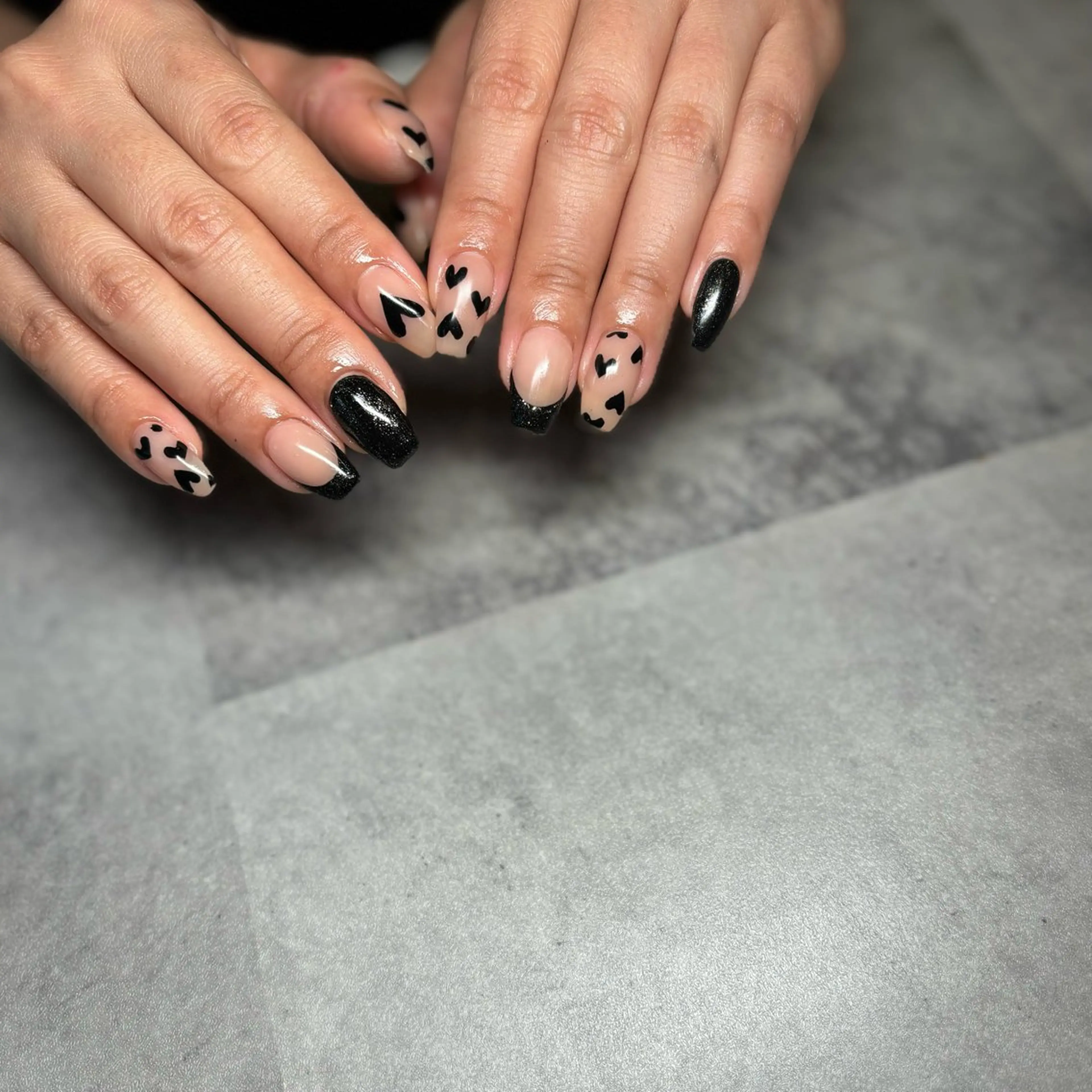 ネイル ハート ハンドネイル maki nailのネイルデザイン