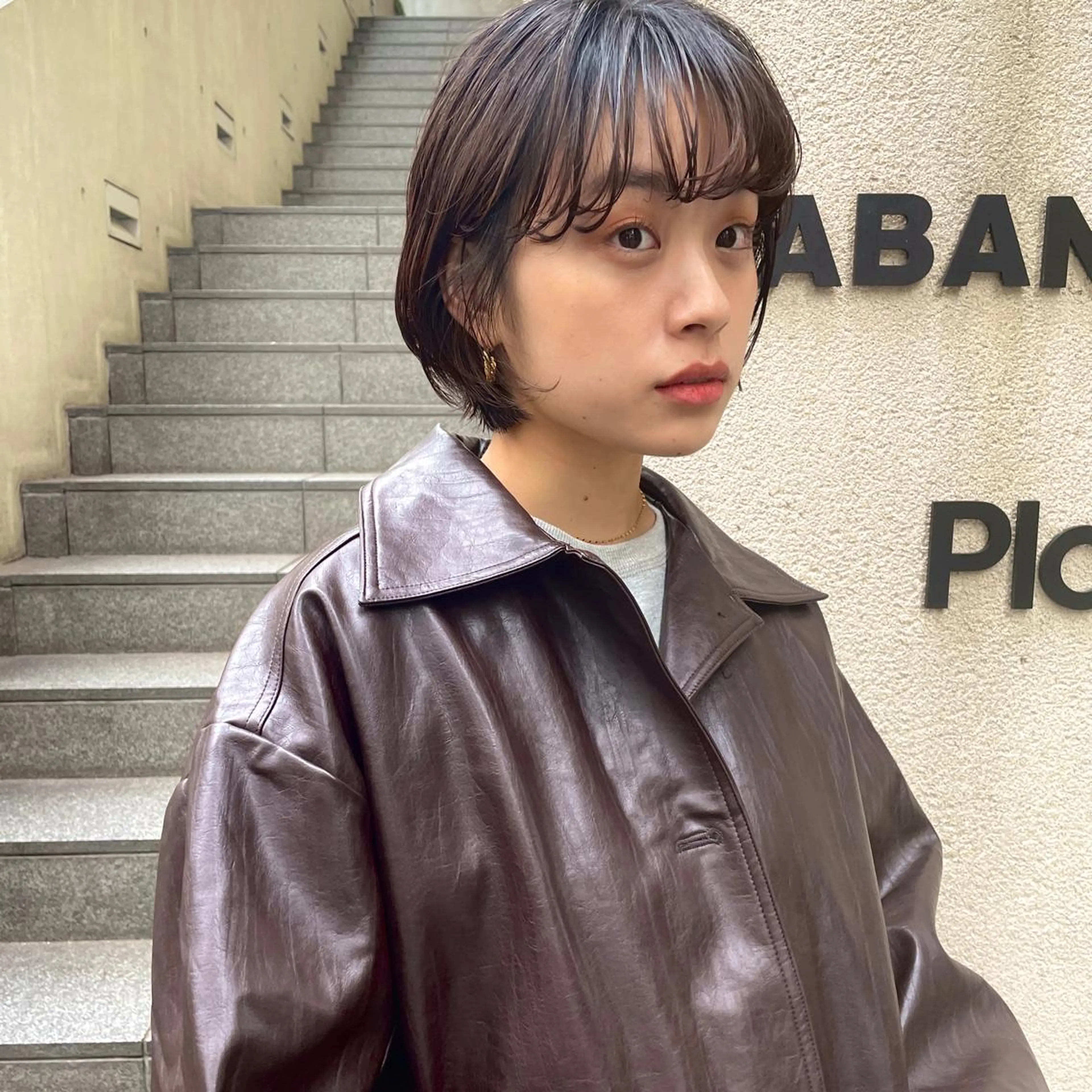 ショート パーマ ボブ ニュアンスパーマ カット パーマ トリートメント ボブ/レイヤー/ケア パーマ/透明感カラーのヘアスタイル
