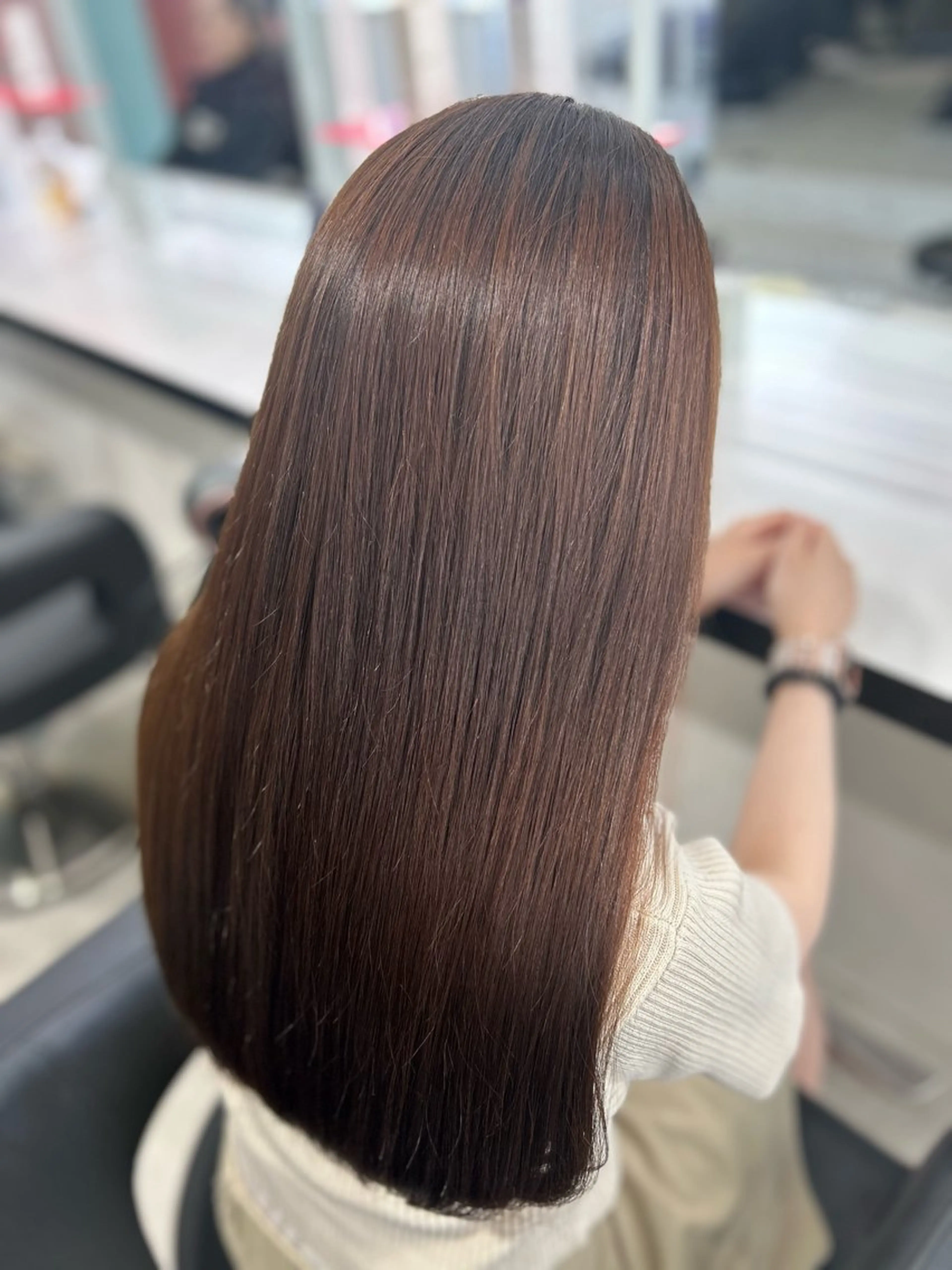 ロング 韓国レディヘア🤍 暗髪🤍miraiのヘアスタイル