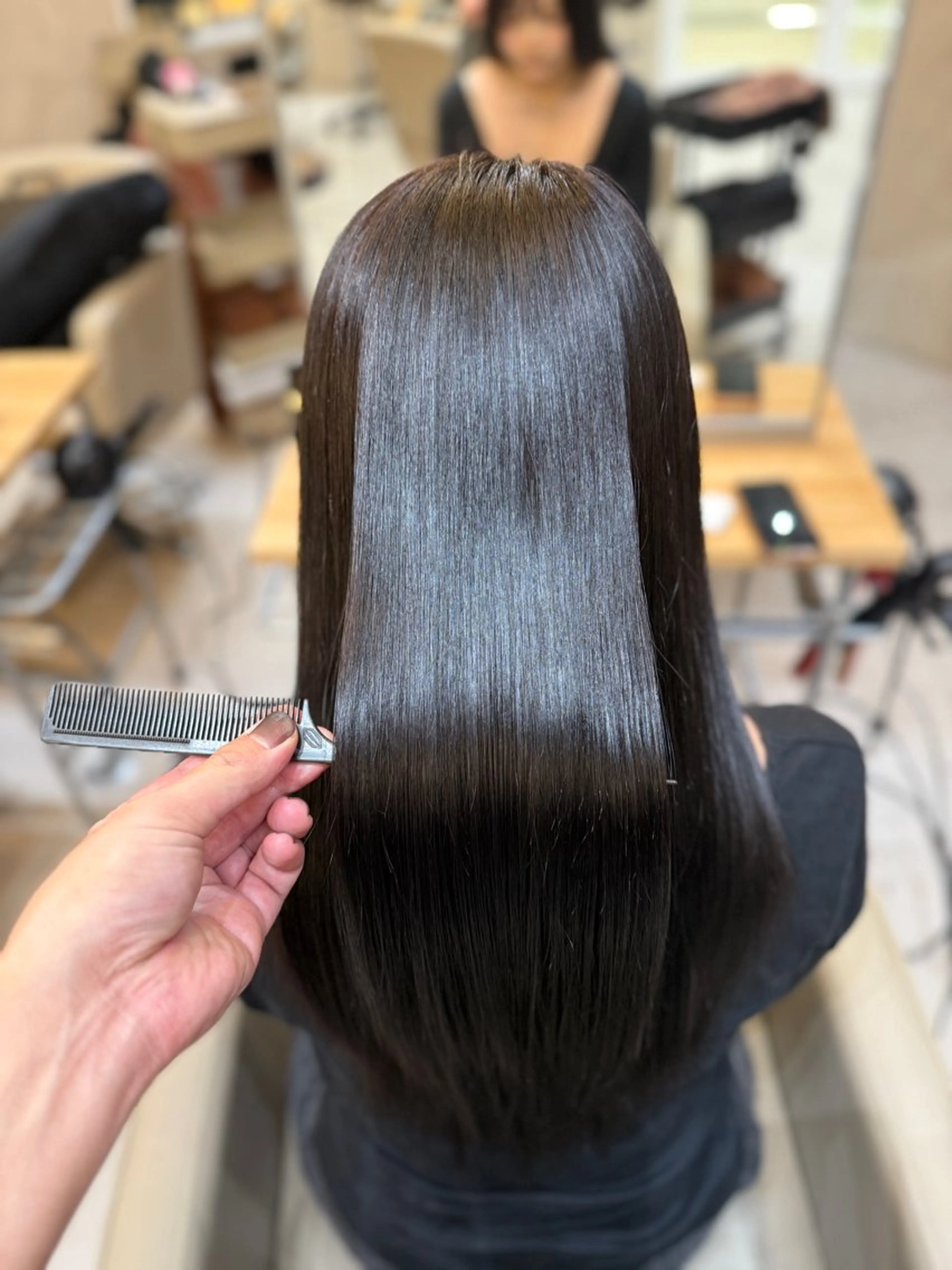 セミロング カット ヘアカラー トリートメント ✨赤味消しカラー✨ 韓国ヘア/古川恭平のヘアスタイル