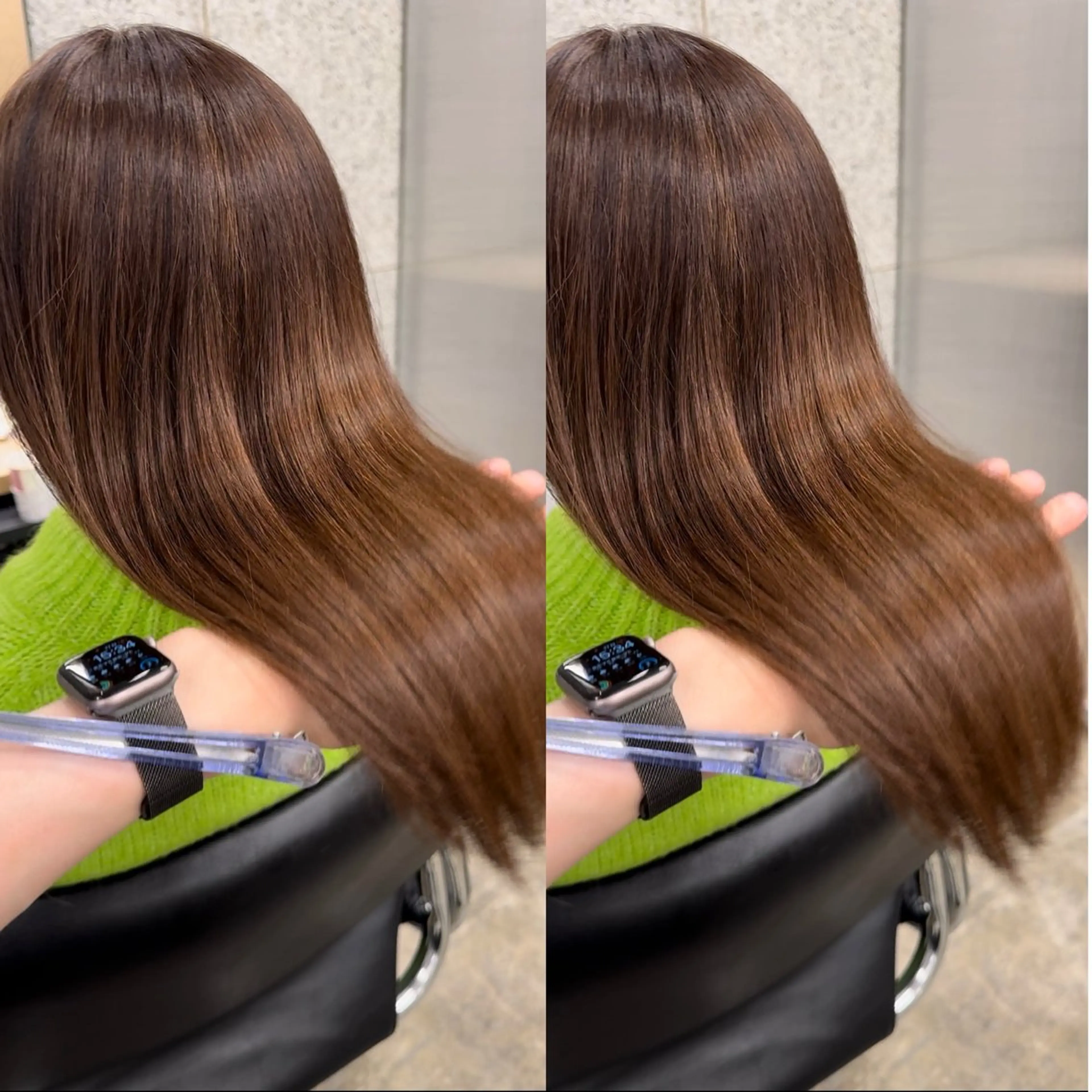 セミロング カット ヘアカラー WERULE pivot cross店所属・髪質改善/岡崎 亮のヘアスタイル