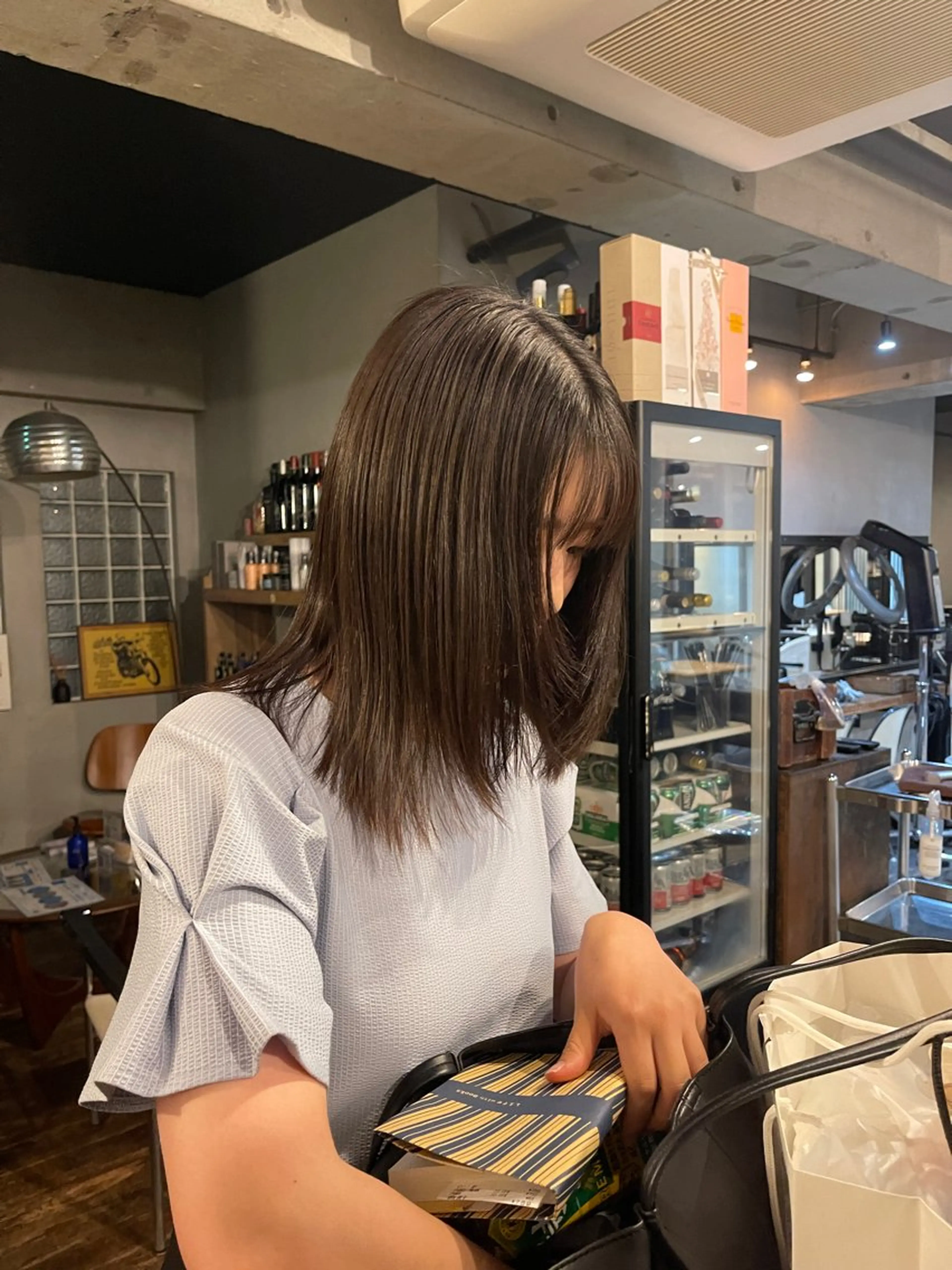 セミロング ヘアカラー BLESS所属・sawahata mariaのヘアスタイル
