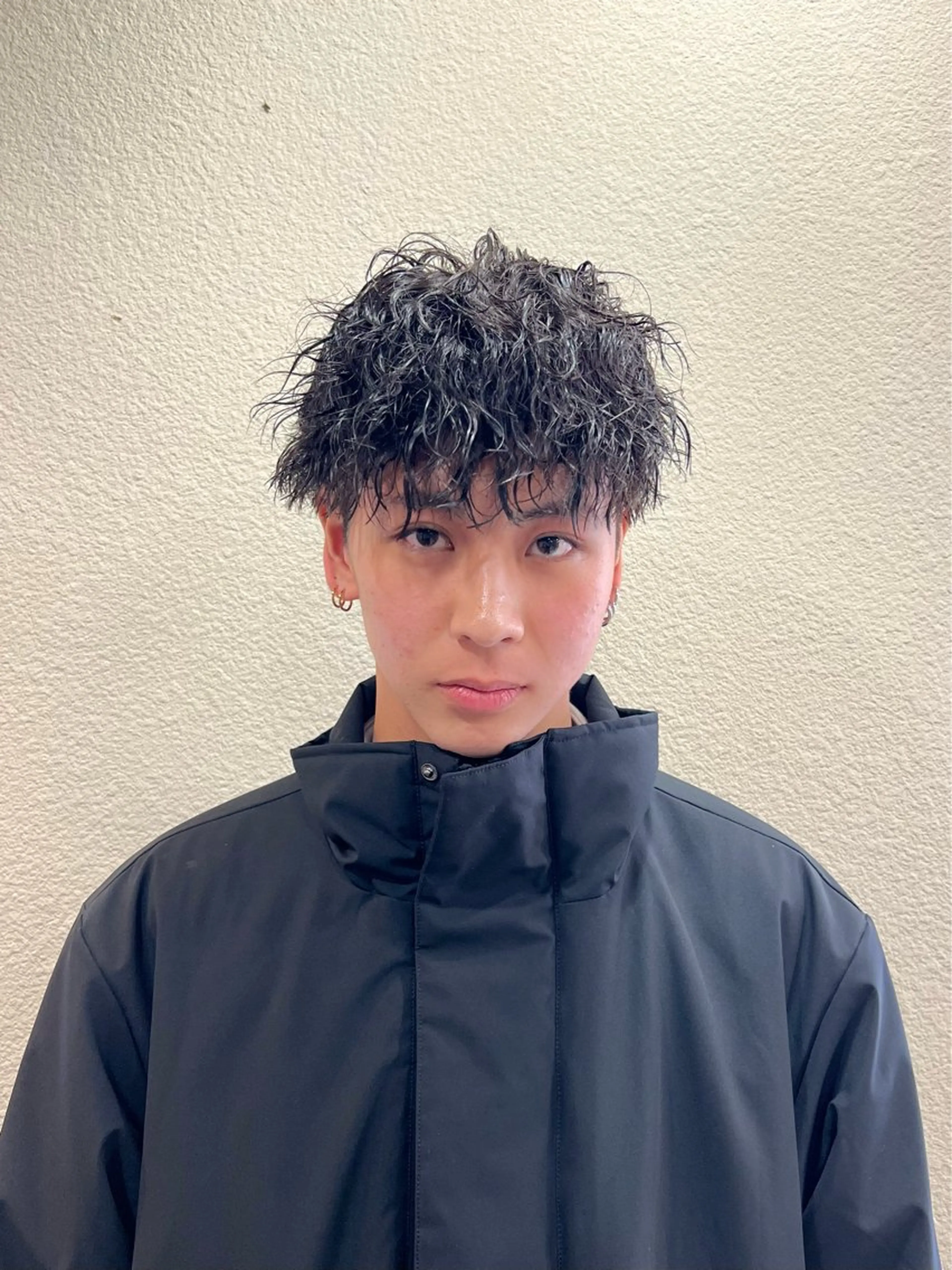 パーマ メンズ マッシュ メンズパーマ メンズツイストパーマ ツイストスパイラルパーマ 波巻きパーマ カット パーマ 茅ヶ崎パーマ特化/ スパイラル/ハルキのヘアスタイル