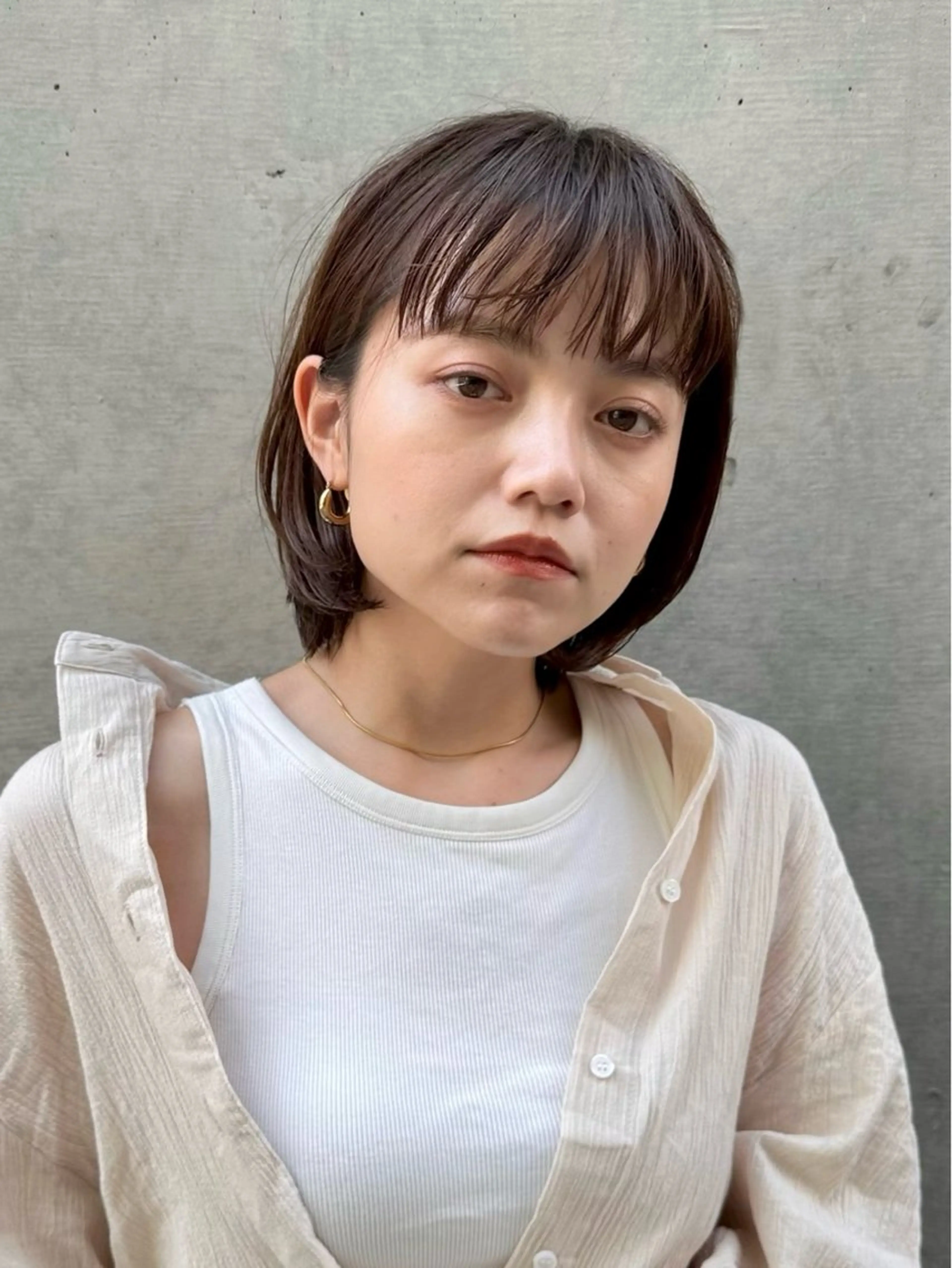 ショート 縮毛矯正 ボブ/透明感カラー/ 髪質改善/佐々木駿弥のヘアスタイル