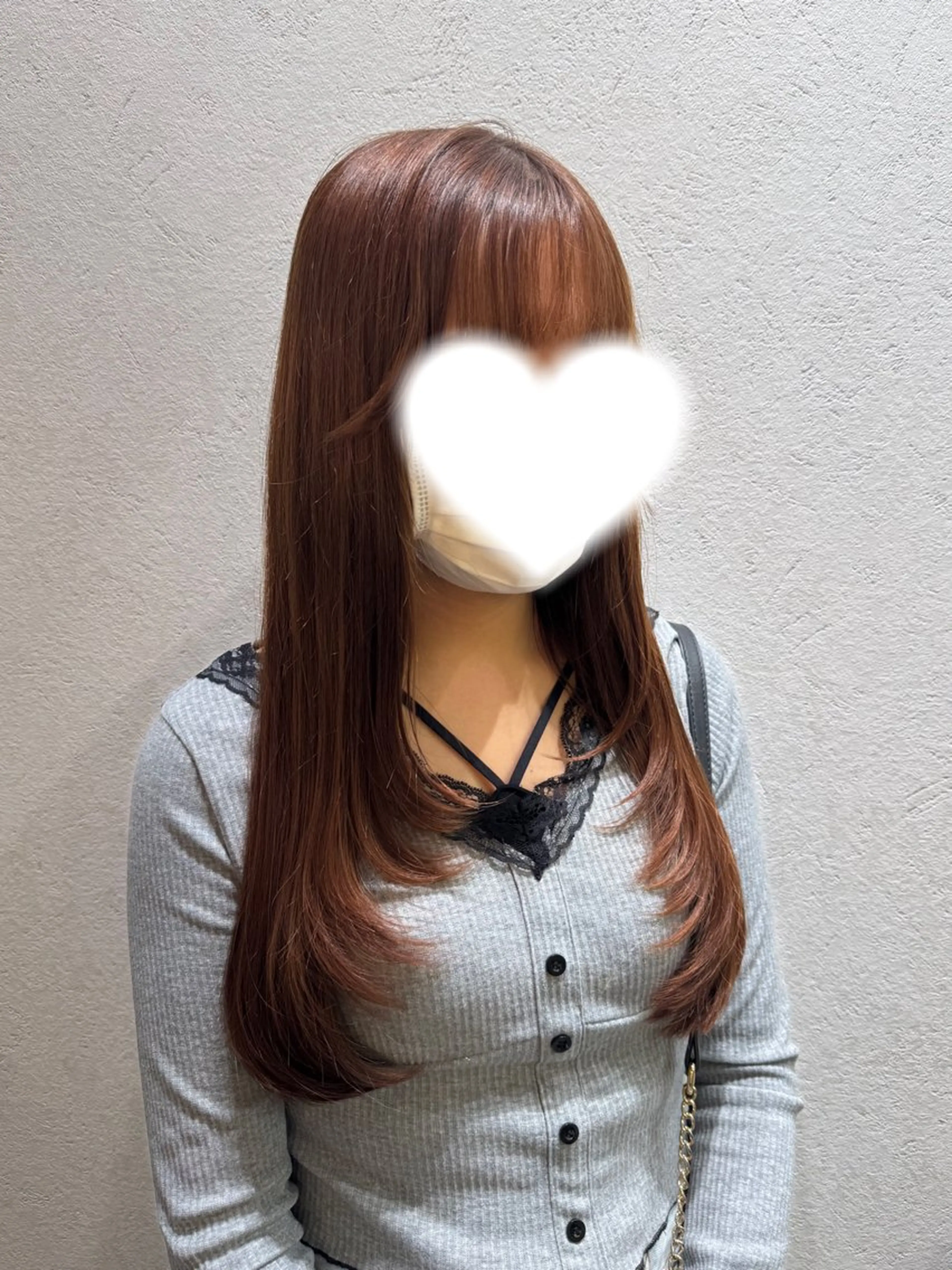 セミロング カット 艶カラーヘアアレンジ 縮毛矯正🍓ひふみのヘアスタイル