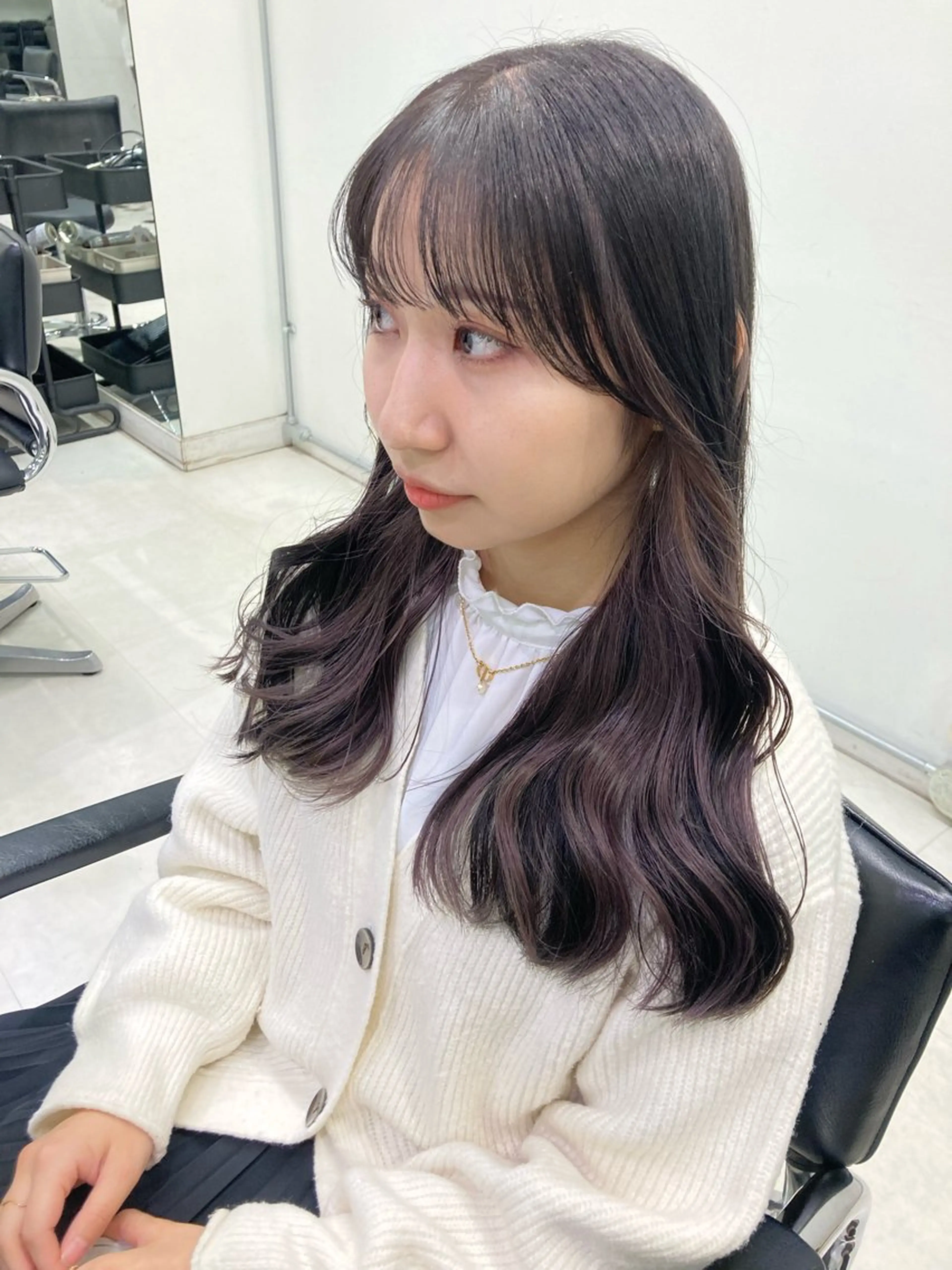ロング カラー カット ヘアカラー トリートメント GO TODAY SHAIRE SALON原宿vita店舗所属・🩷完全マンツーマン 💖ASAHIのヘアスタイル