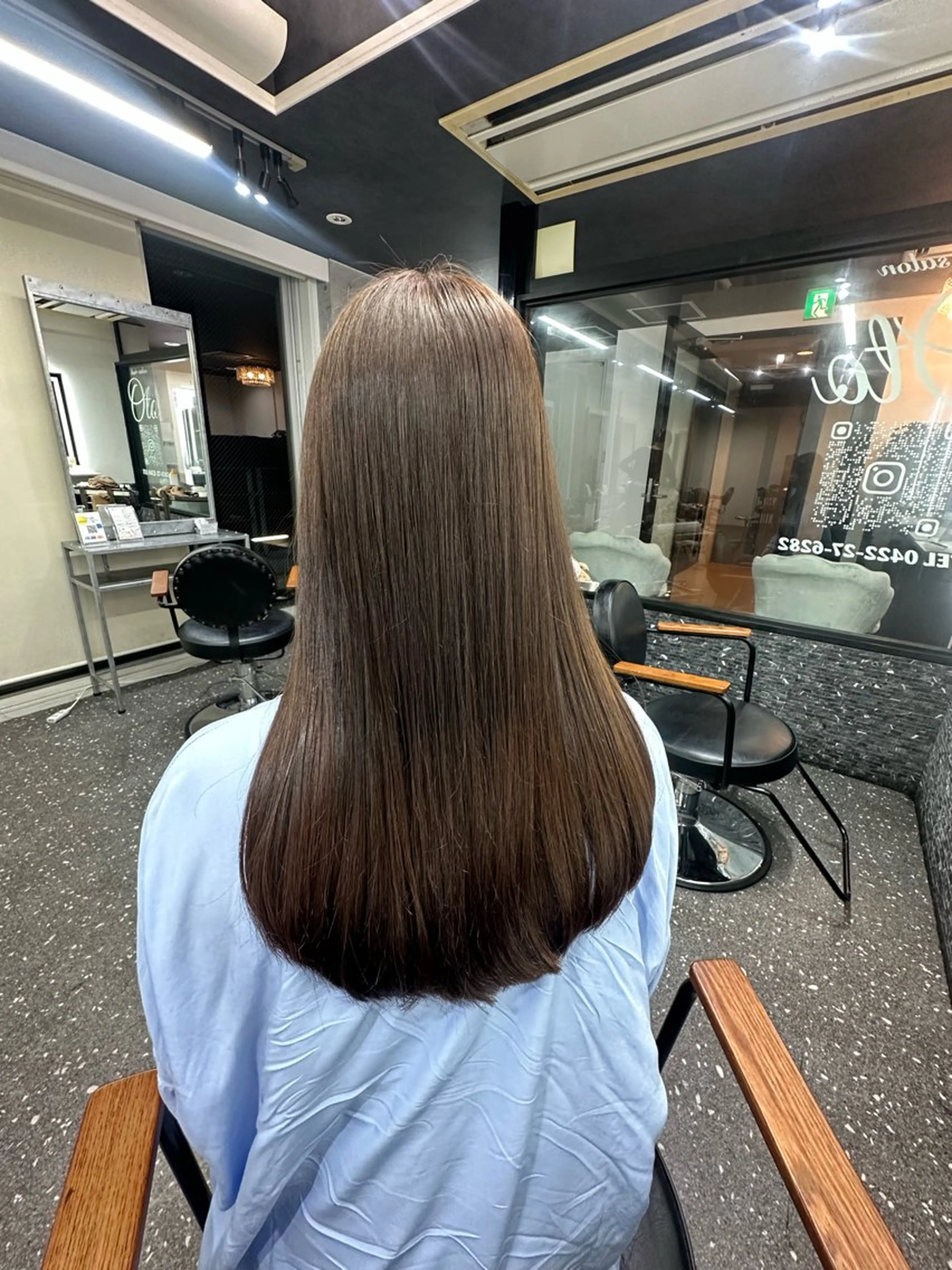 ロング パーマ カット 縮毛矯正 トリートメント 髪質改善⭐️縮毛矯正 吉祥寺⭐️Rinaのヘアスタイル