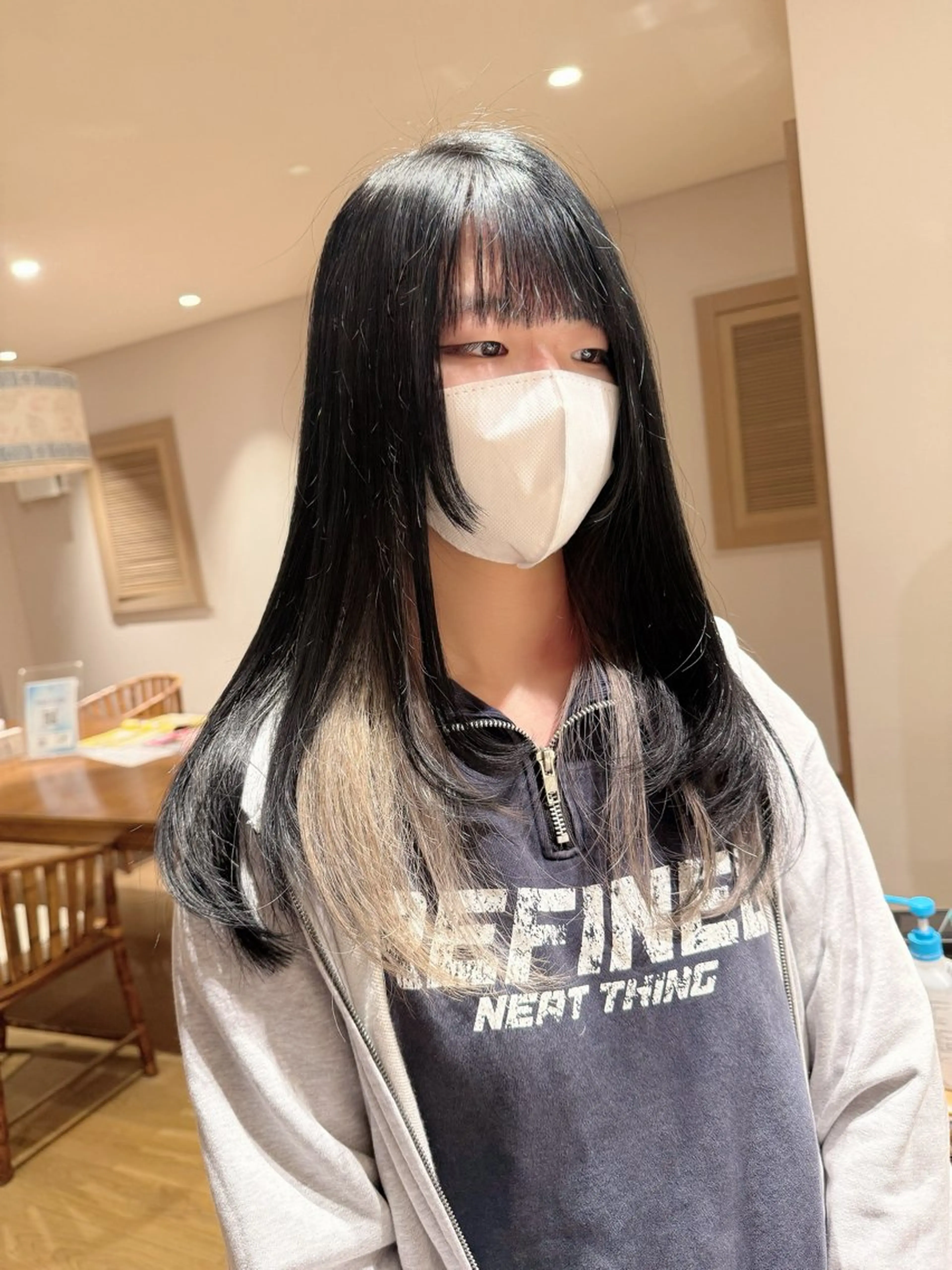 ロング カラー カット ヘアカラー トリートメント 津田 幹太のヘアスタイル