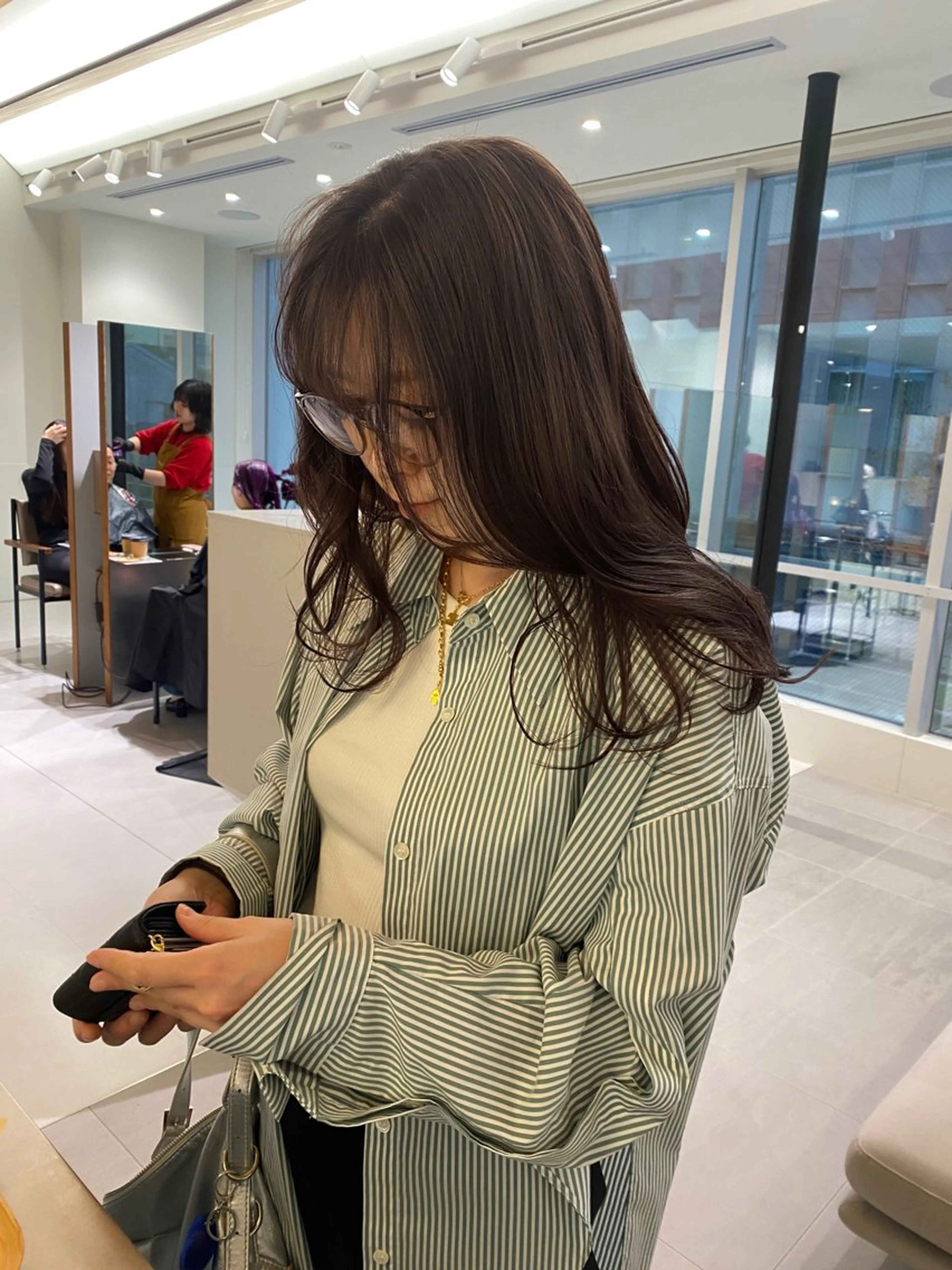 セミロング カラー 透明感カラー ハイライトカラー ハイライト ハイトーン大得意 ×レイヤー🕊aiのヘアスタイル