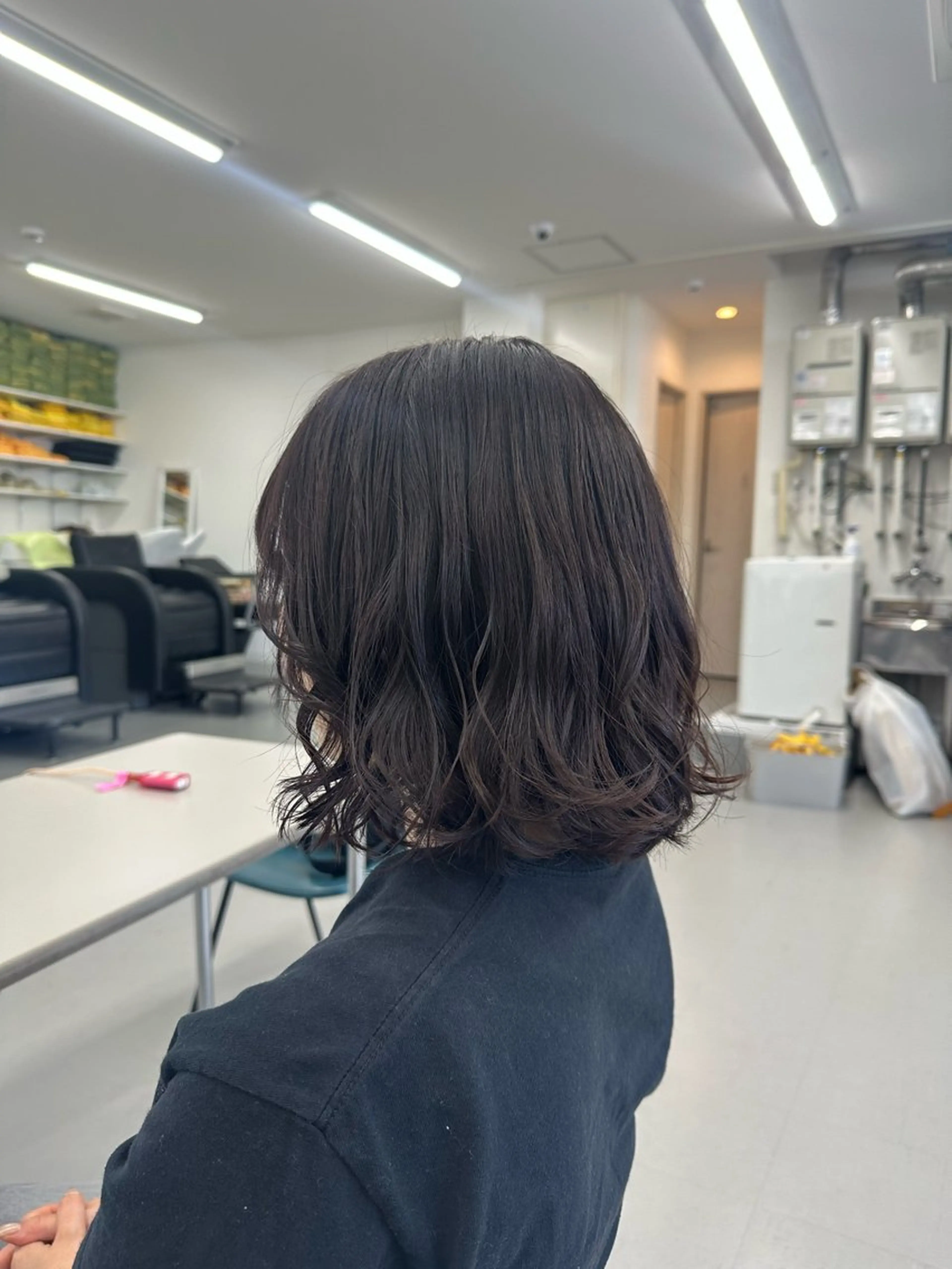 ショート ヘアカラー 岡山 紗里奈のヘアスタイル