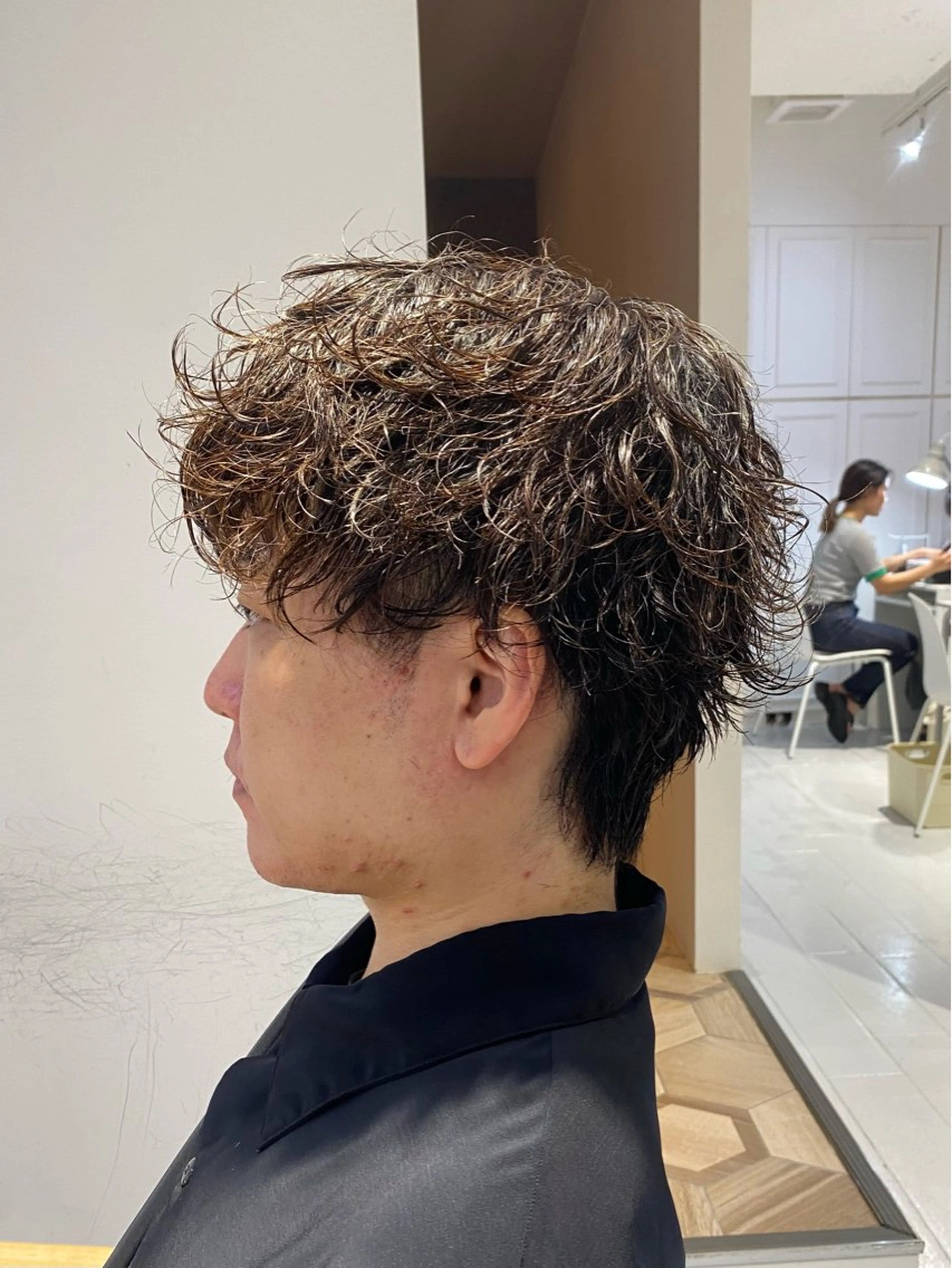 ショート メンズ カット パーマ 🇰🇷韓国風カット 🇰🇷　鈴木海斗のヘアスタイル