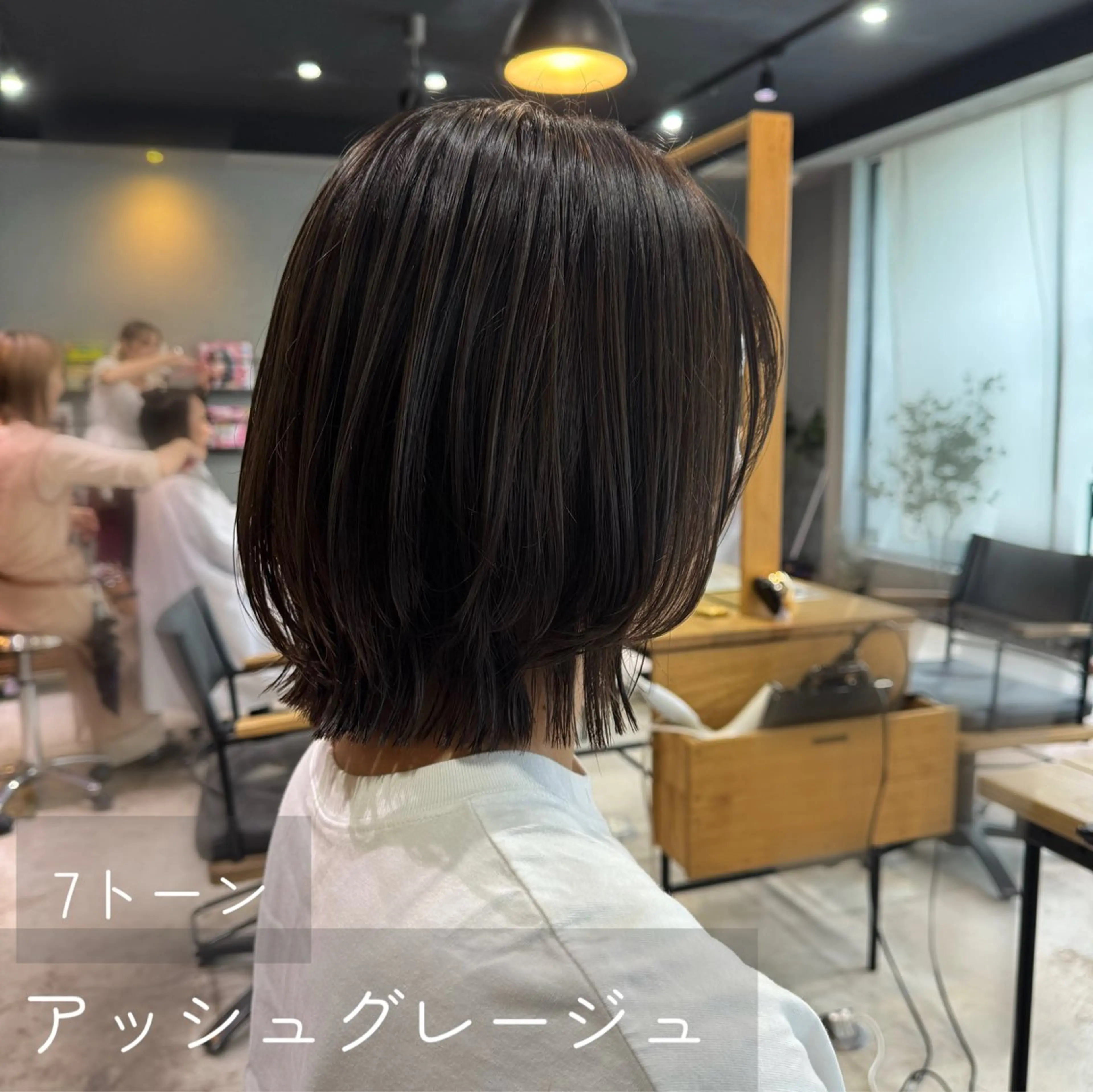 カラー アッシュ アッシュグレー アッシュグレージュ グレージュ 岡崎/ダブルカラー/ 髪質改善/新吾ありさのヘアスタイル