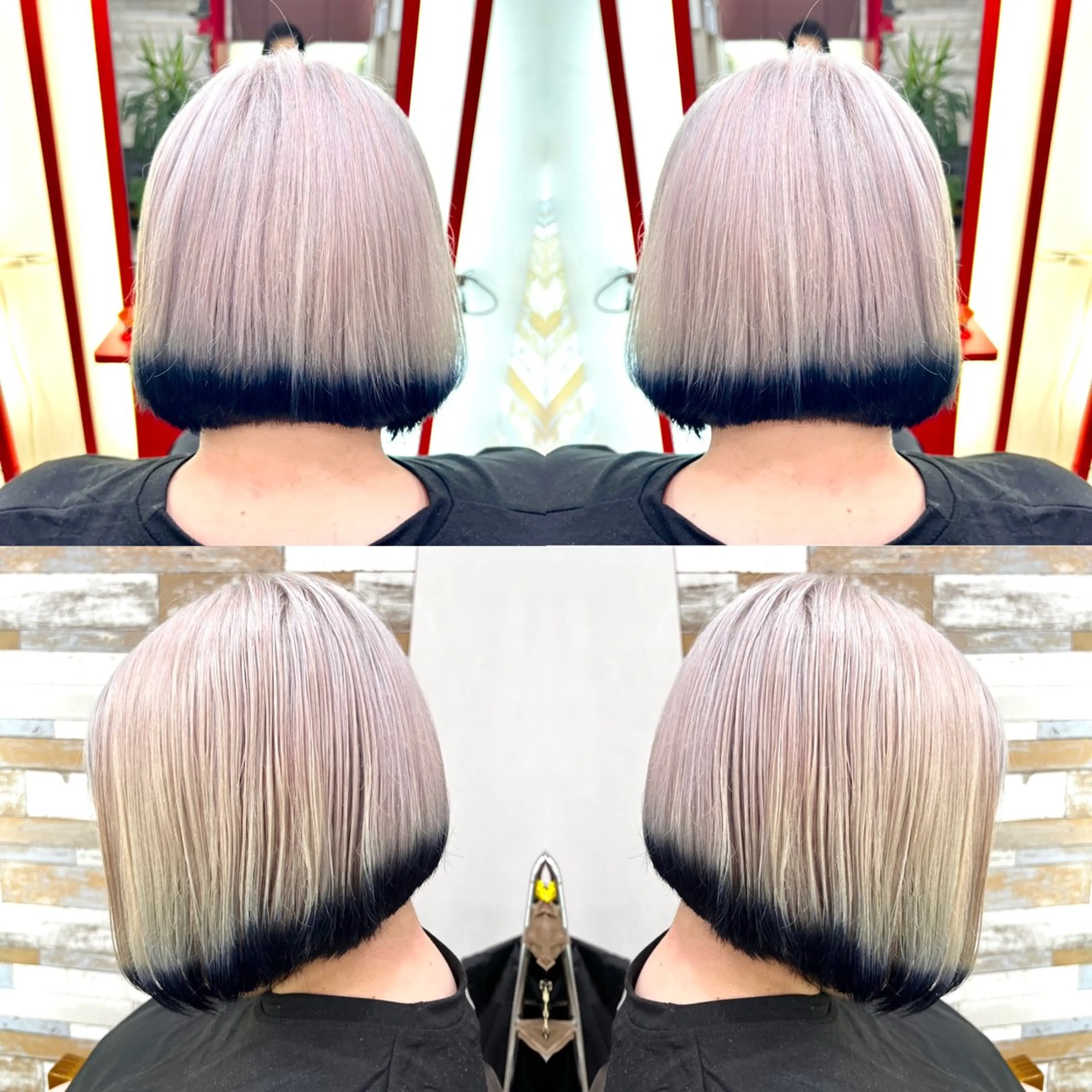 ショート カラー ヘアカラー トリートメント "PEPPU "所属・派手髪、透明感カラー ショートヘアShinのヘアスタイル