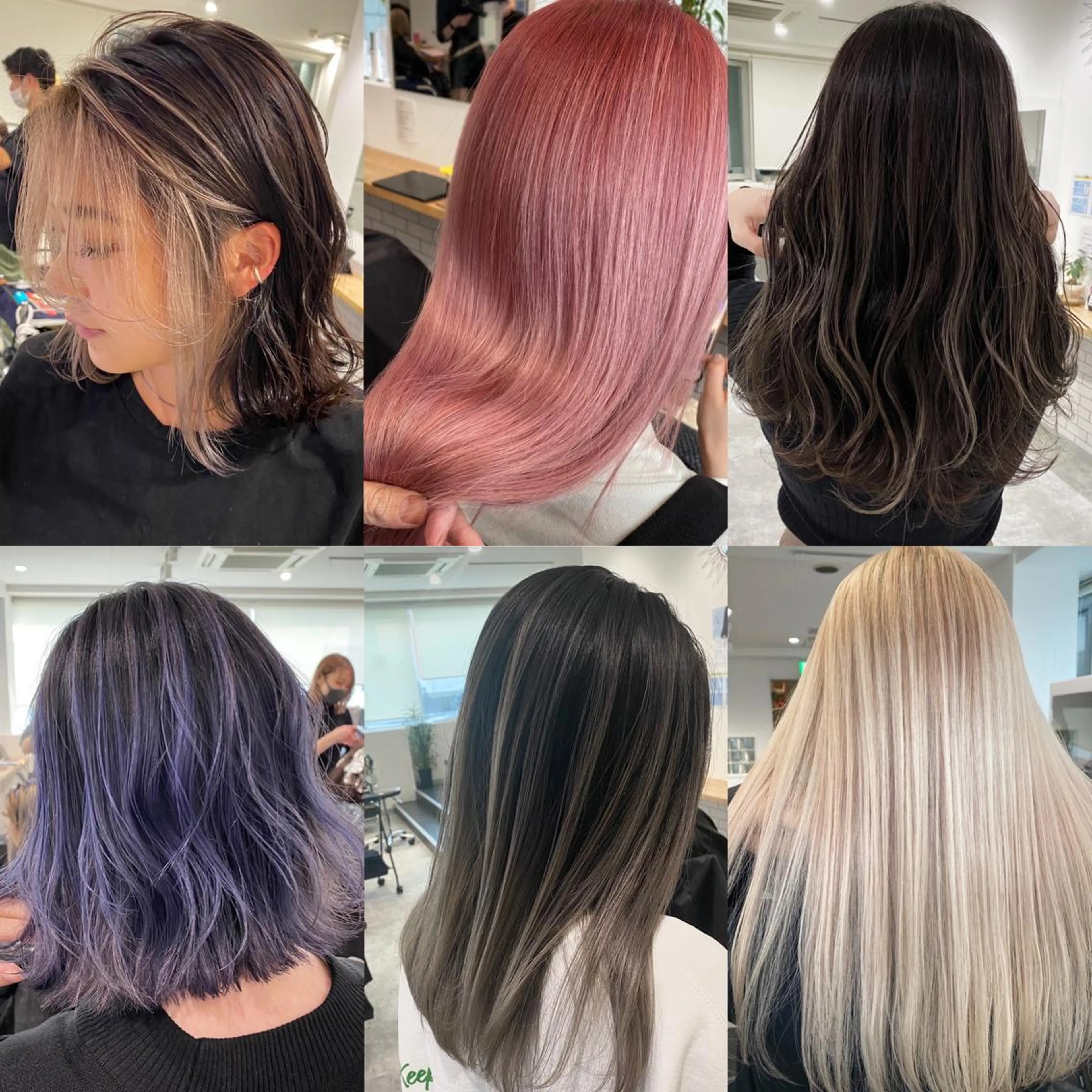 セミロング カラー カット ヘアカラー トリートメント JIL BLAN 京都のヘアスタイル