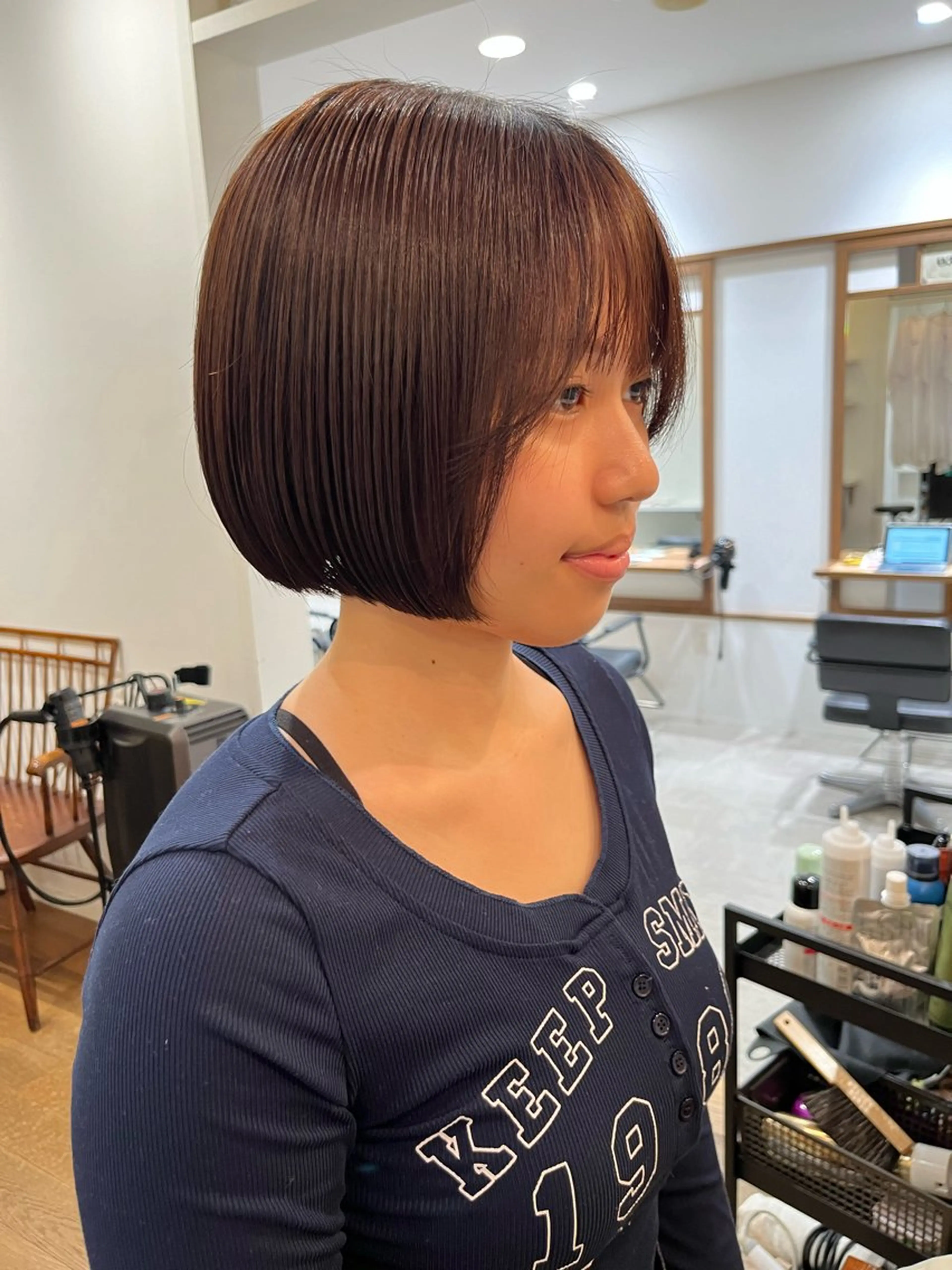 ショート ボブ ショートヘア カット 無料カットモデル‪✨ ✂️Nanami🌷のヘアスタイル