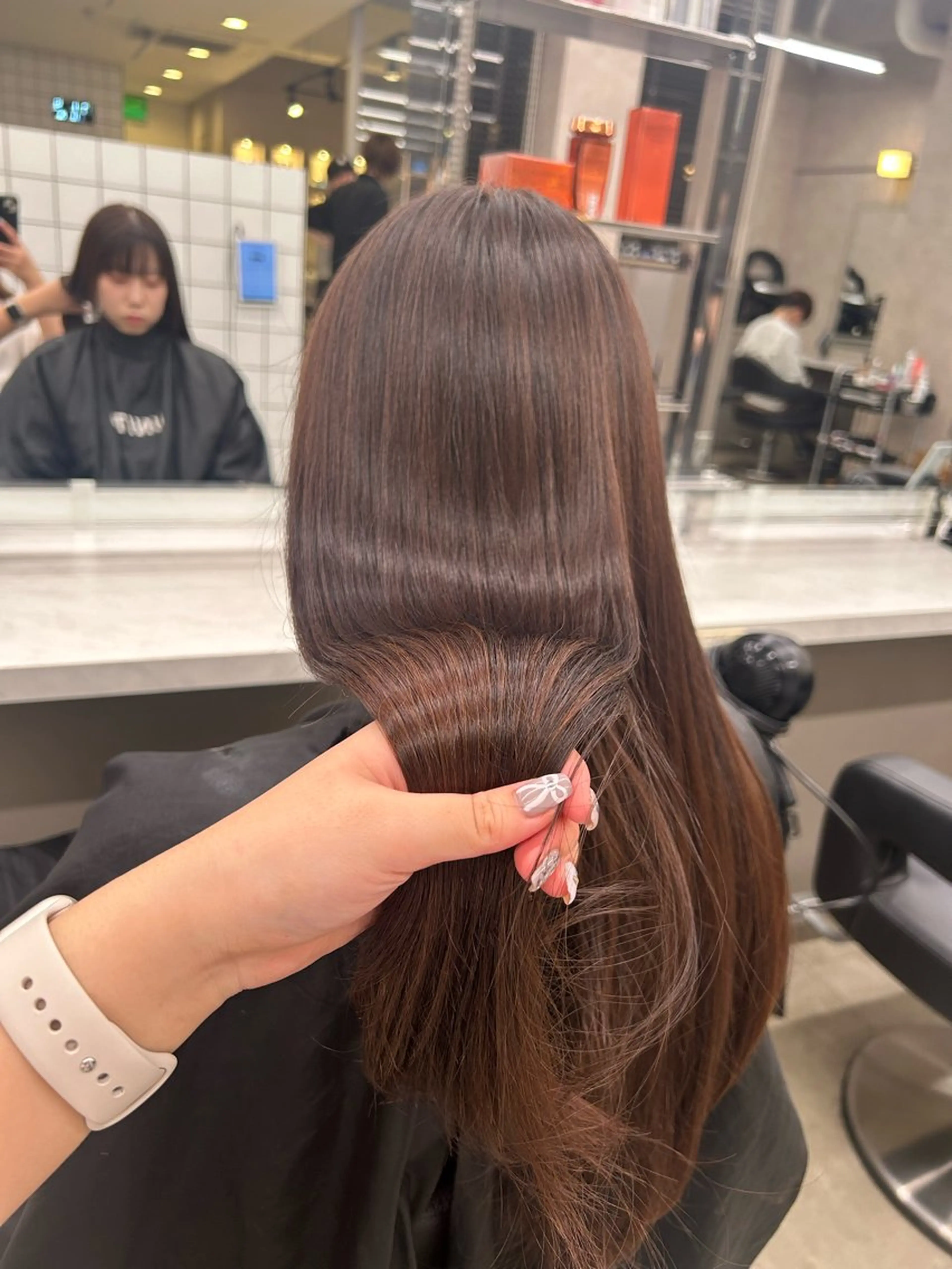カラー beige🤎ダブル カラー/レイヤー🧸のヘアスタイル
