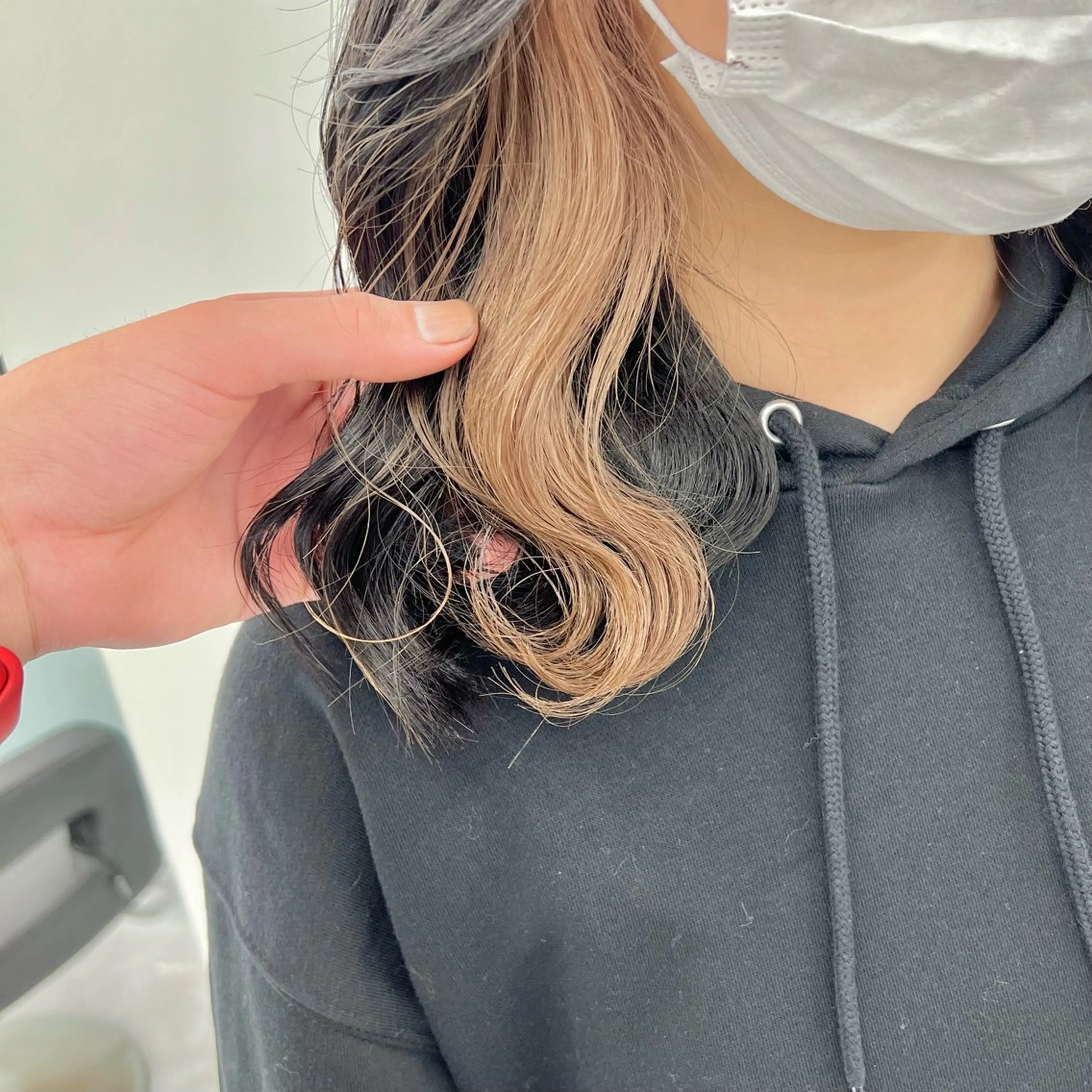 ミディアム カラー 💫トレンドパーマ 友輝💫のヘアスタイル