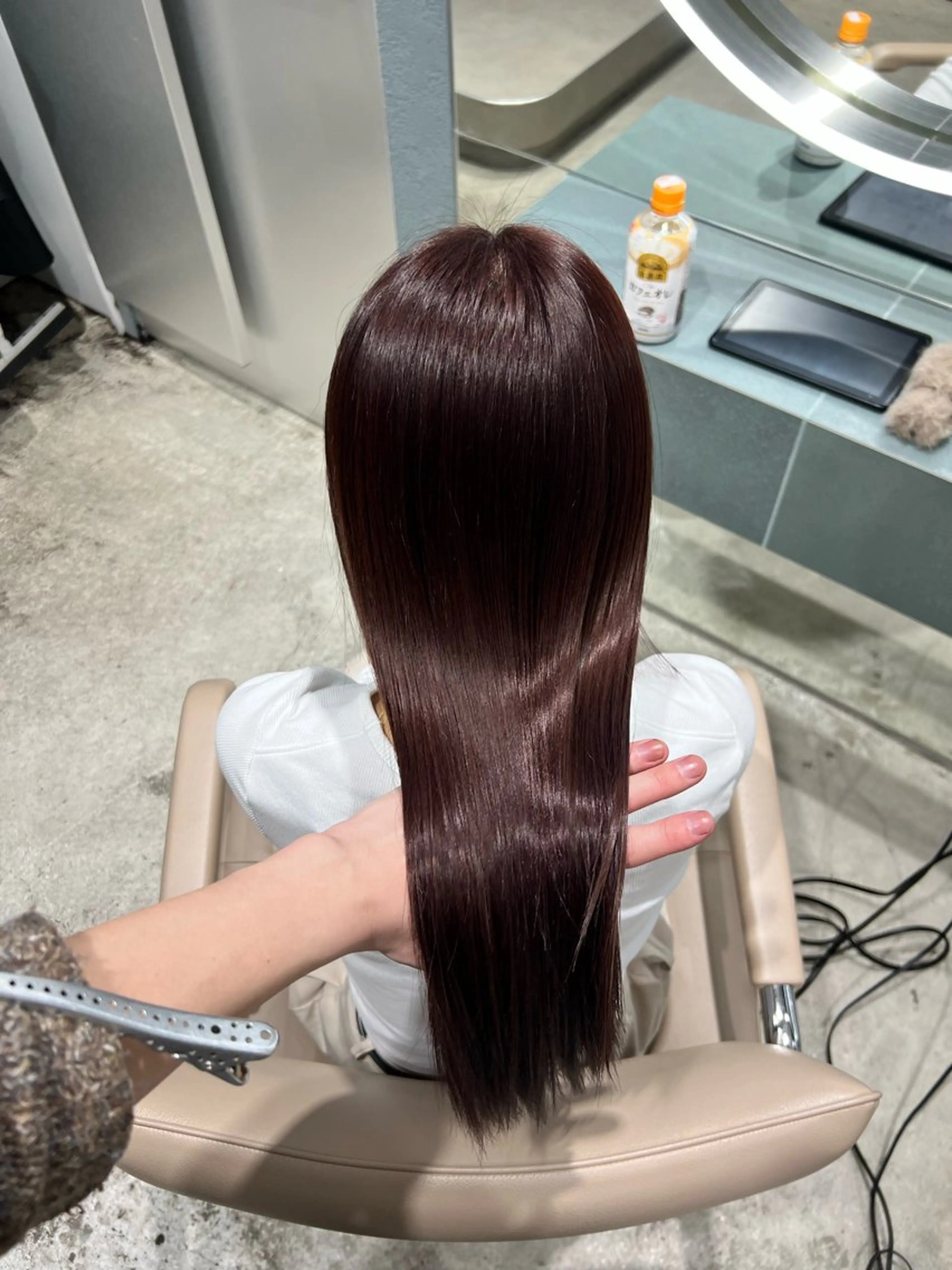 ミディアム カラー ヘアカラー トリートメント ✨髪質改善 縮毛矯正 艶髪 立川美容室✨のヘアスタイル