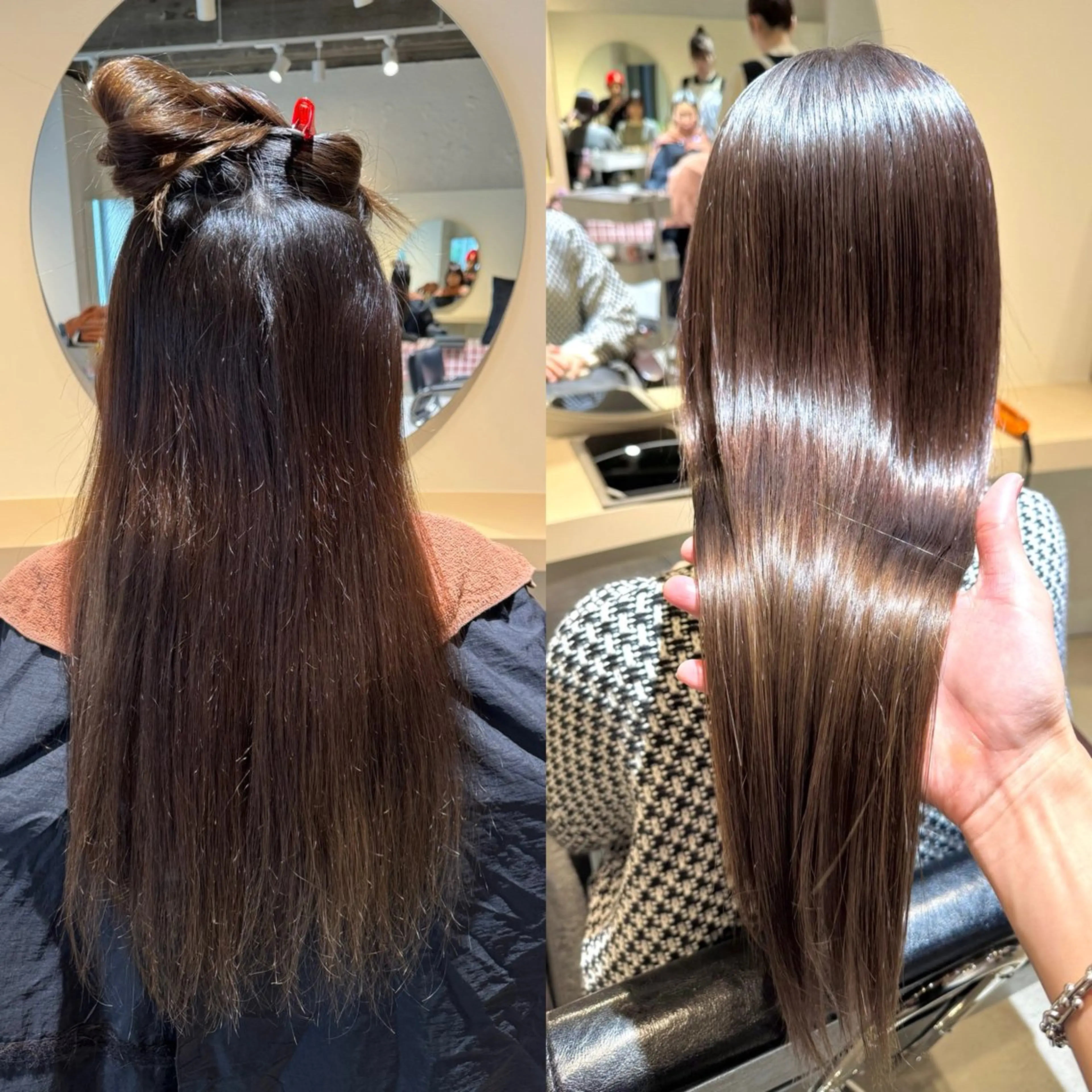 ロング 切りっぱなしボブ ショートボブ アッシュ ボブ ハイライト eto所属・髪質改善スペシャリス ト長尾勇弥/梅田中津のヘアスタイル