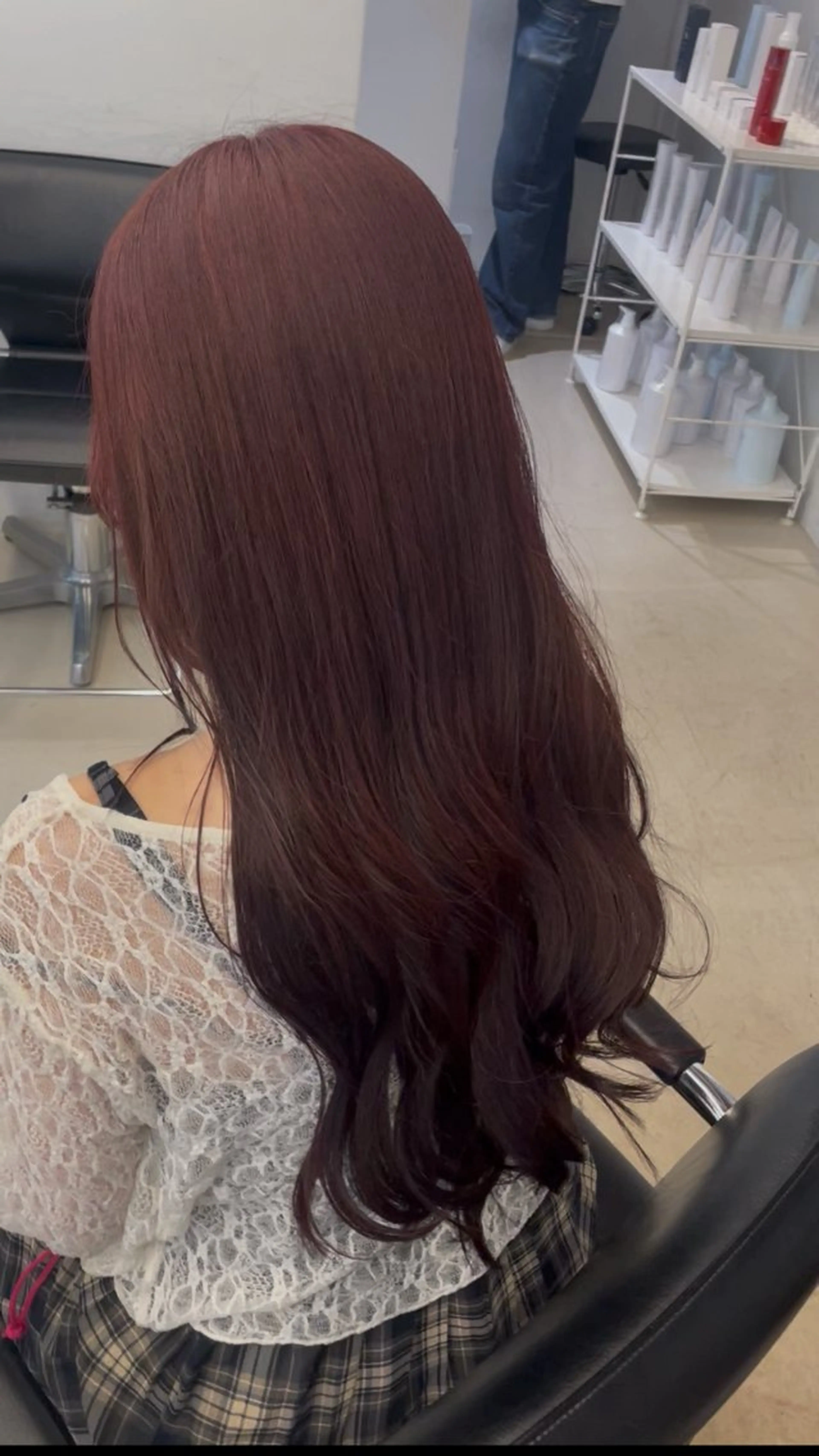 ロング カラー レッドカラー ヘアカラー 🎀モデル様募集中/ Rena🐈‍⬛🤍のヘアスタイル