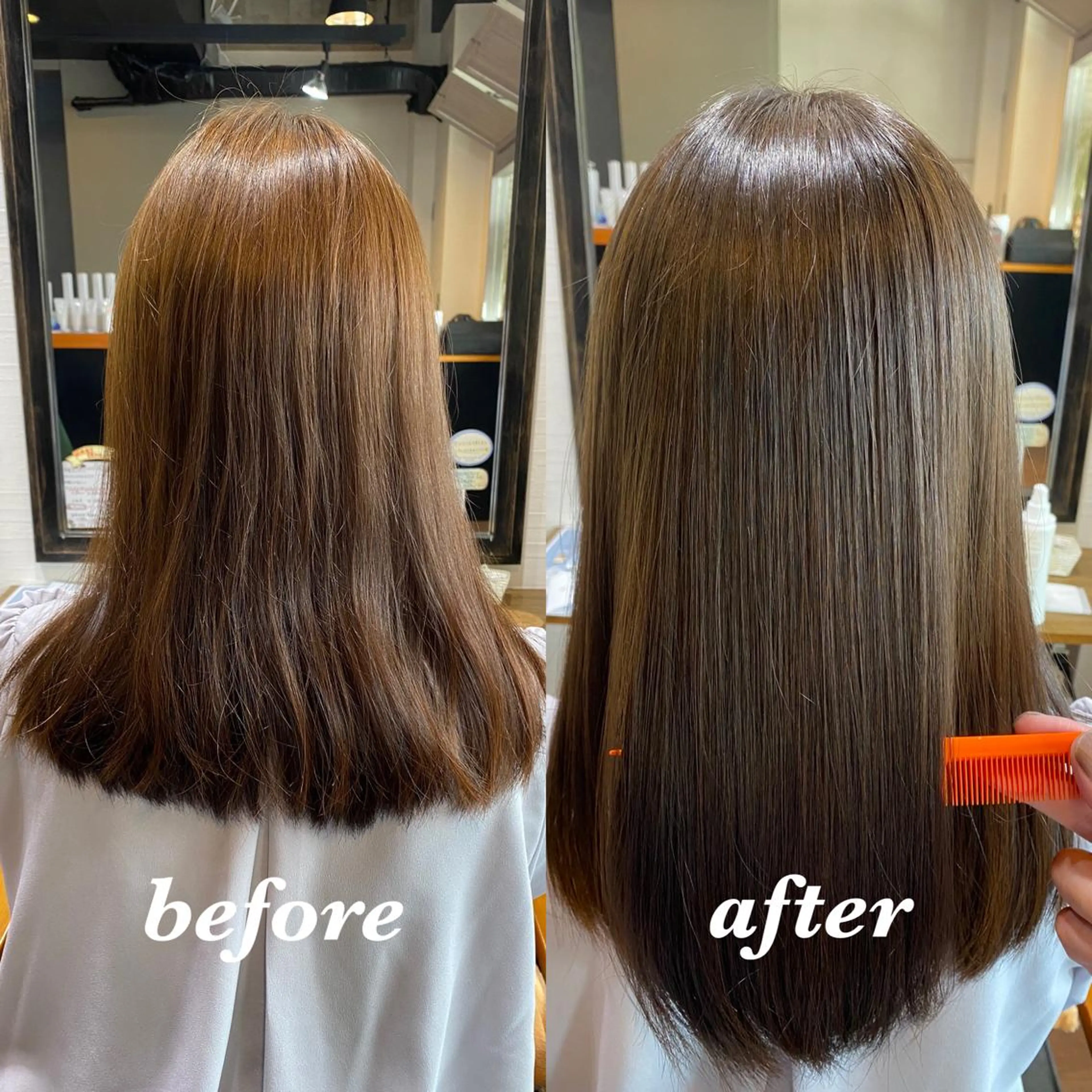 セミロング 髪質改善 【店長】野呂 隼人のヘアスタイル