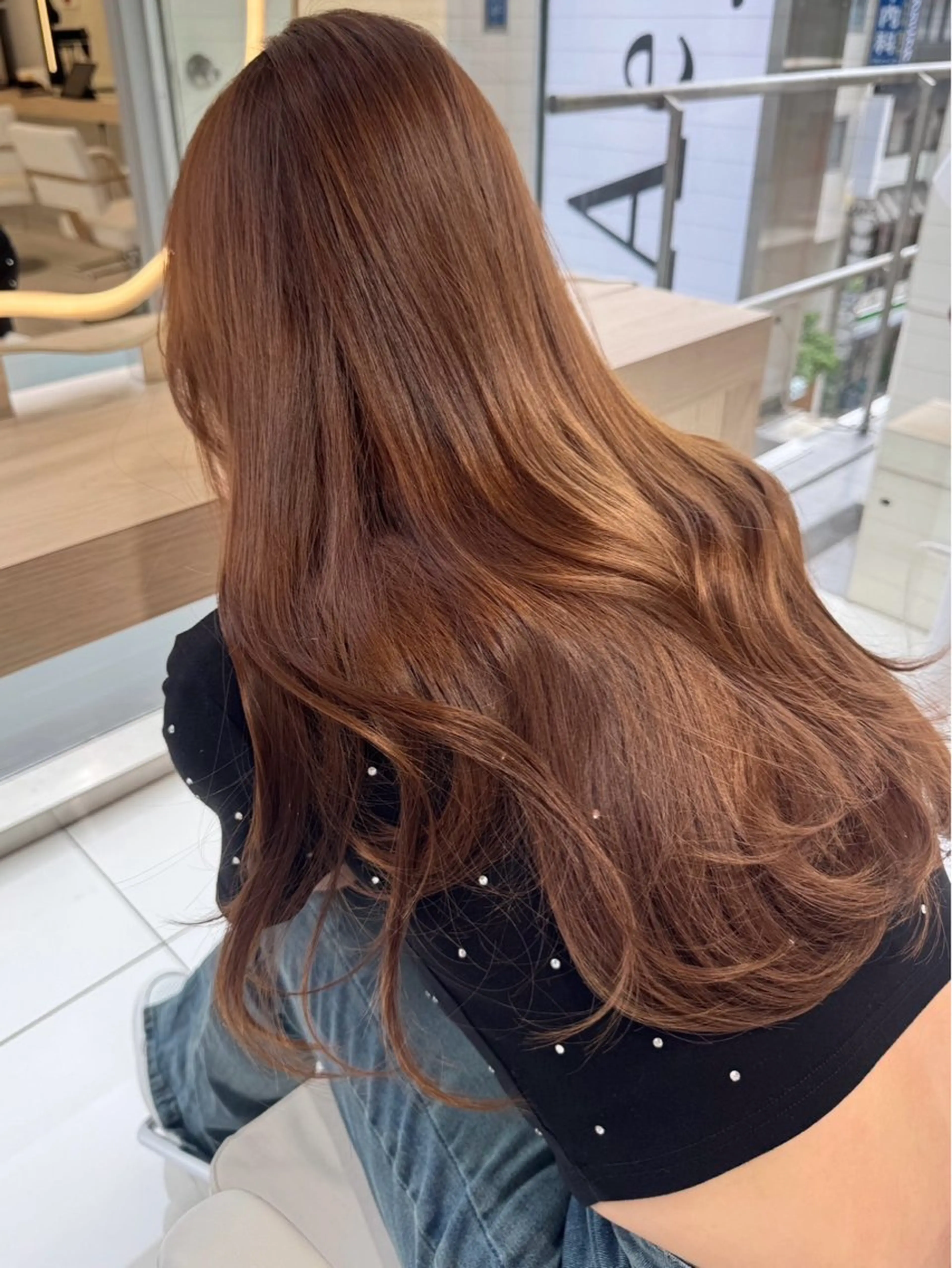 ロング カット ヘアカラー トリートメント 🫧透明感・透け感 color/RYUのヘアスタイル