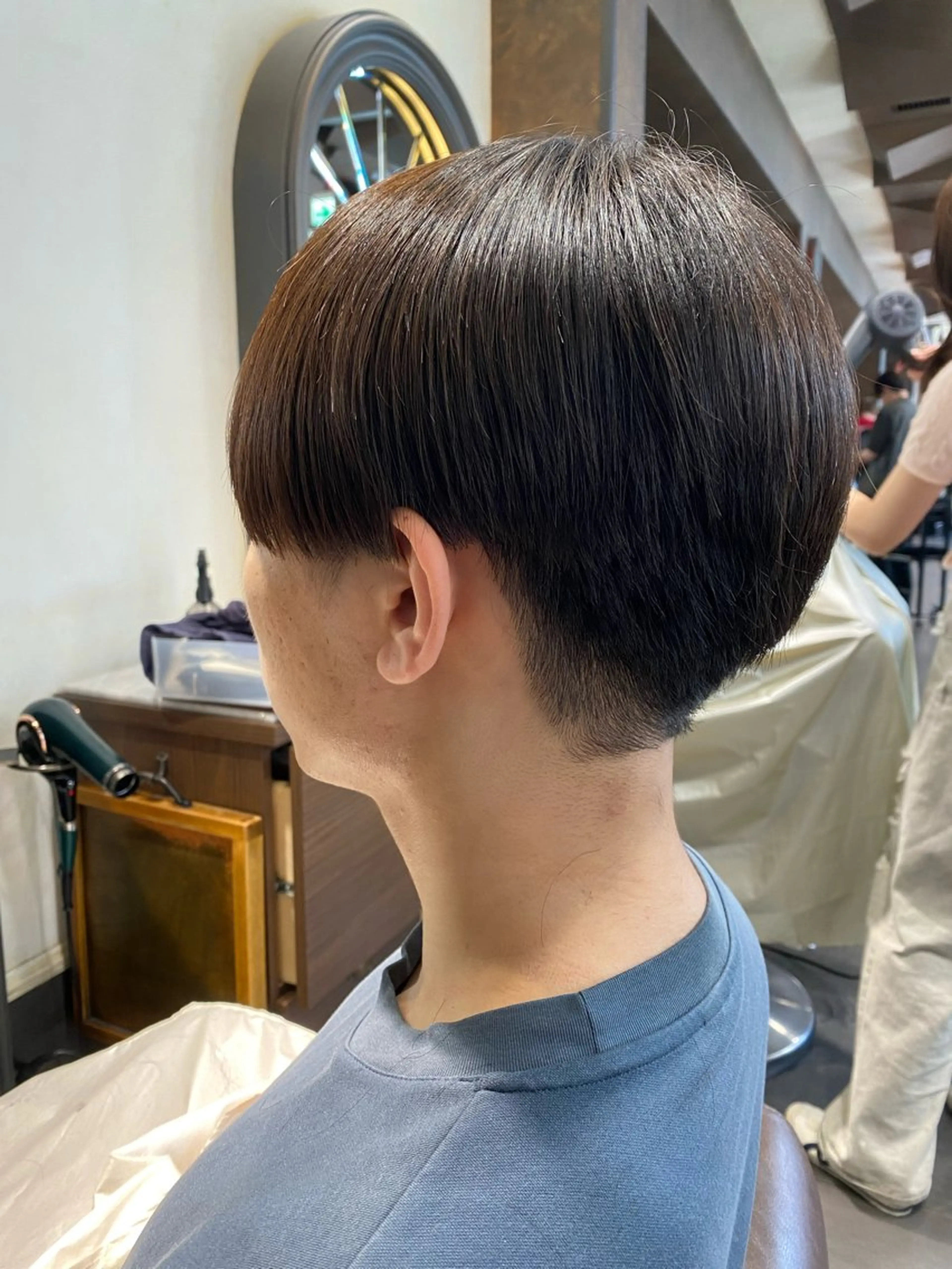 ショート パーマ メンズ マッシュ 縮毛矯正 銀座/似合わせパーマ /韓国ヘア/内田悠斗のヘアスタイル