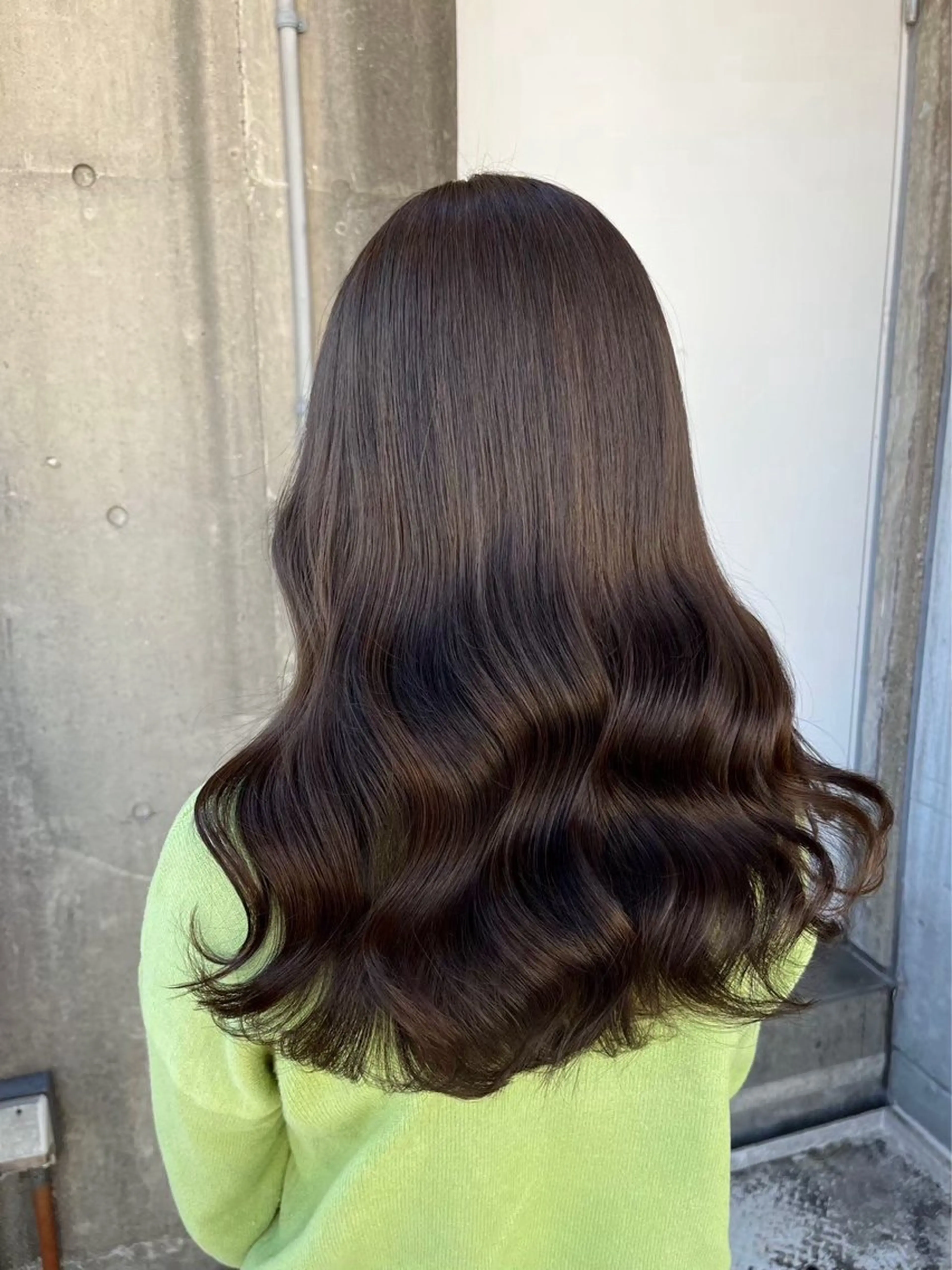 セミロング カラー ヘアアレンジ カット ヘアカラー トリートメント ヘッドスパ ヘアセット 透明感ラベンダー💗 SHOのヘアスタイル