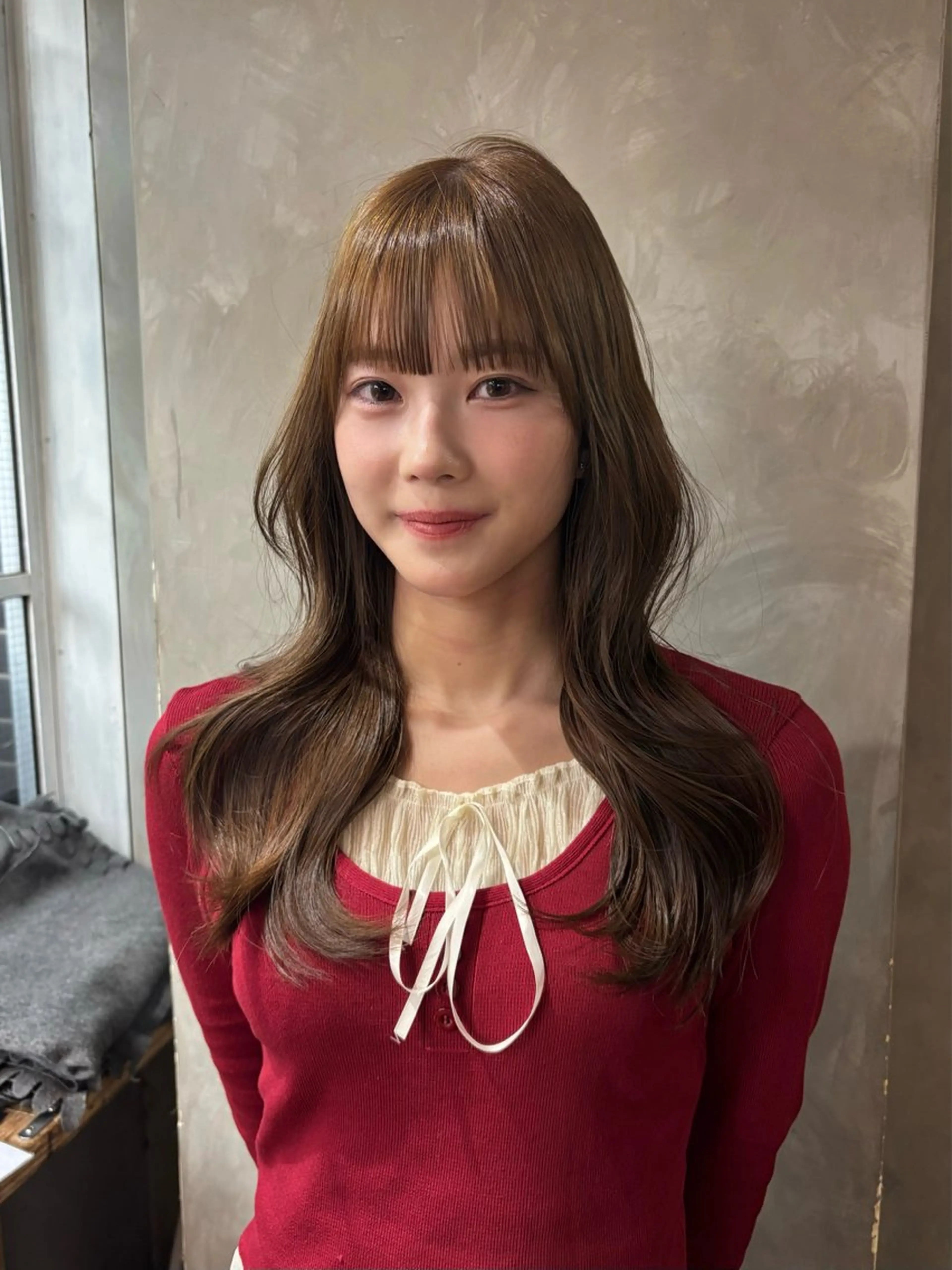 ロング カット ヘアカラー トリートメント Friista color所属・moe🎀 梅田美容室のヘアスタイル
