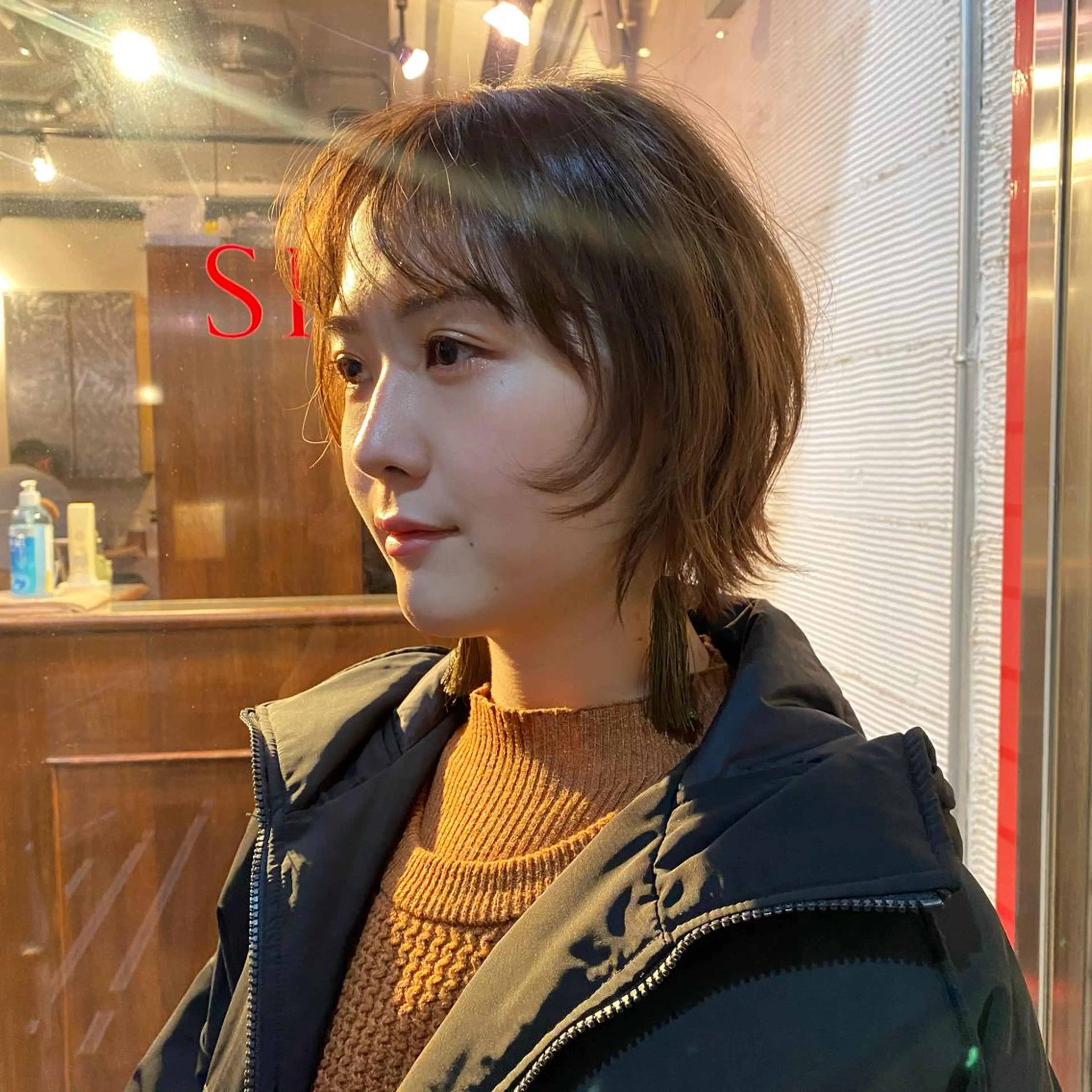 ミディアム ウルフカット カット Aust hair Stella新宿所属・Yuki☺︎パーマ レイヤーカットウルフのヘアスタイル