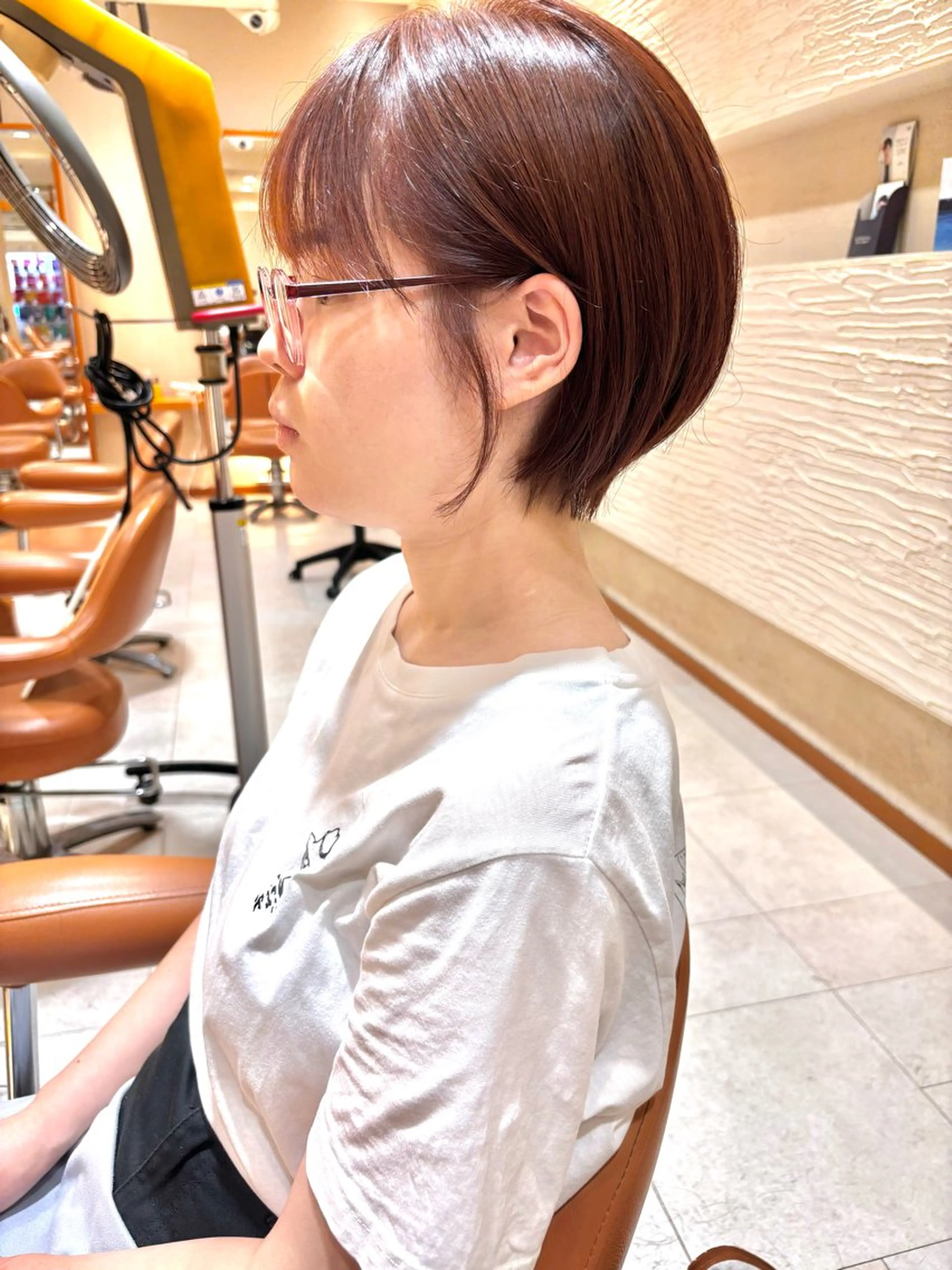 ショート ショートボブ ボブ ショートヘア カット ヘアカラー レディースショート/ メンズショート/藤森のヘアスタイル