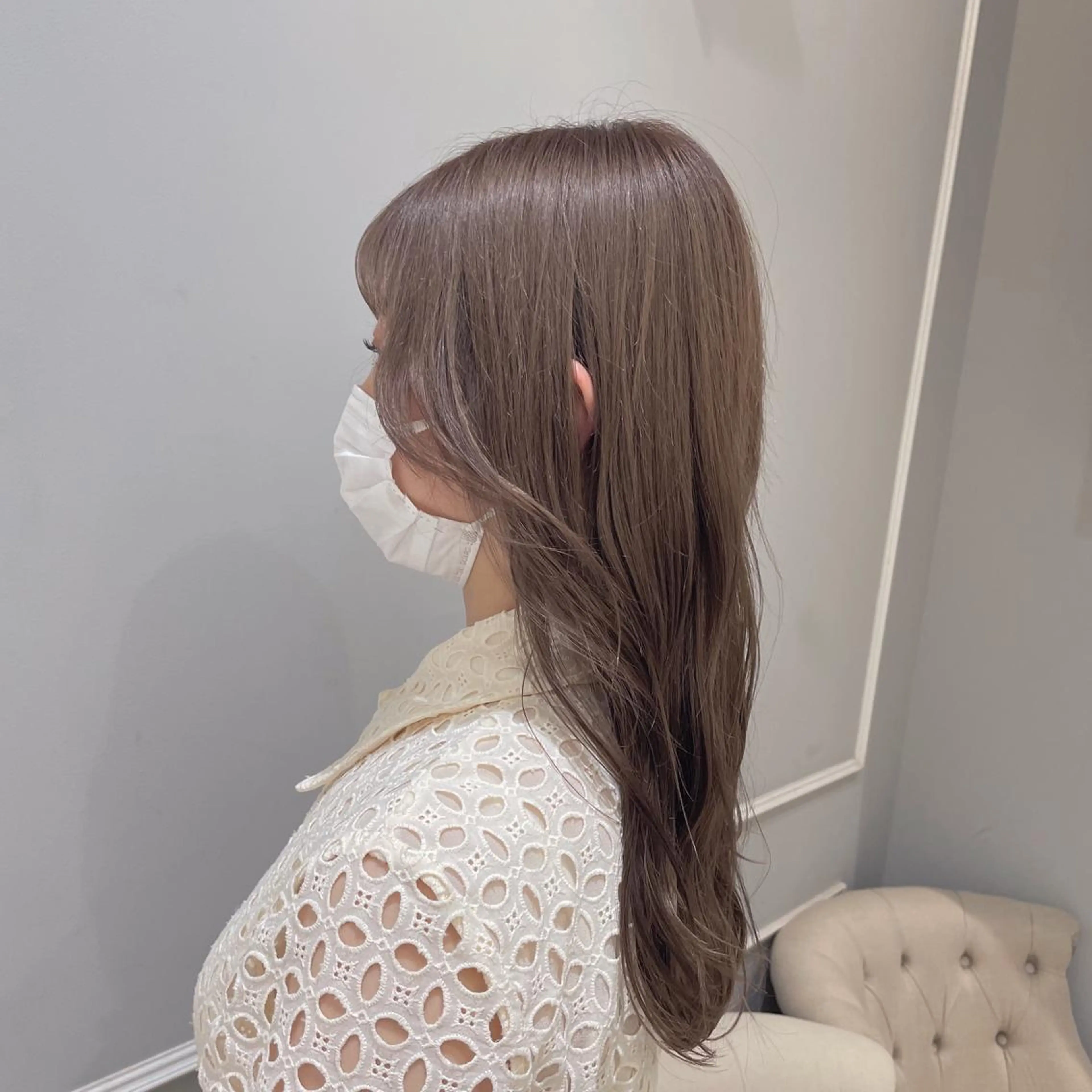 ロング カラー 🩶赤み消しカラー 🐈‍⬛荻野美思🐾のヘアスタイル