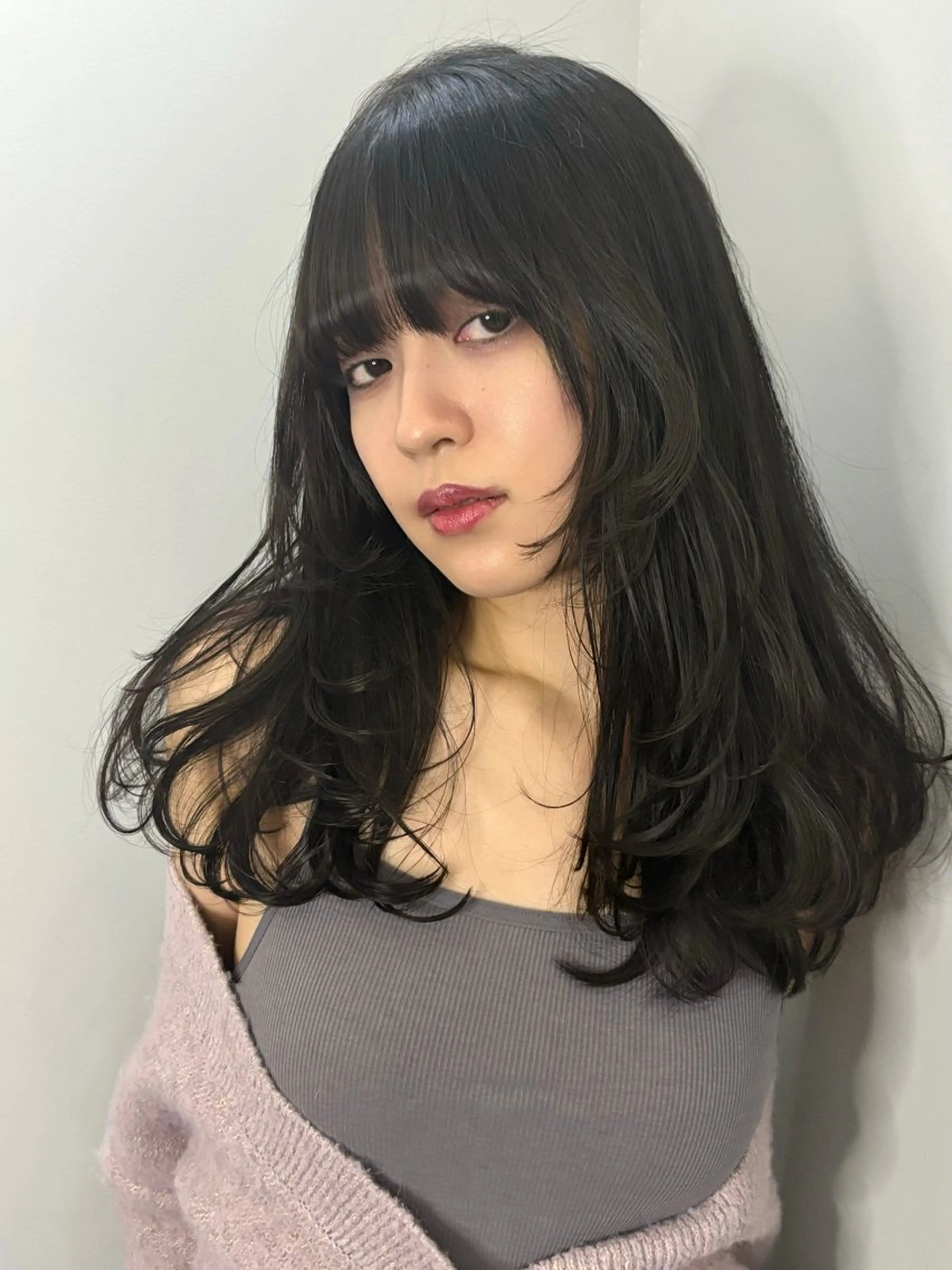 セミロング メンズ、艶髪 Minato🍇のヘアスタイル