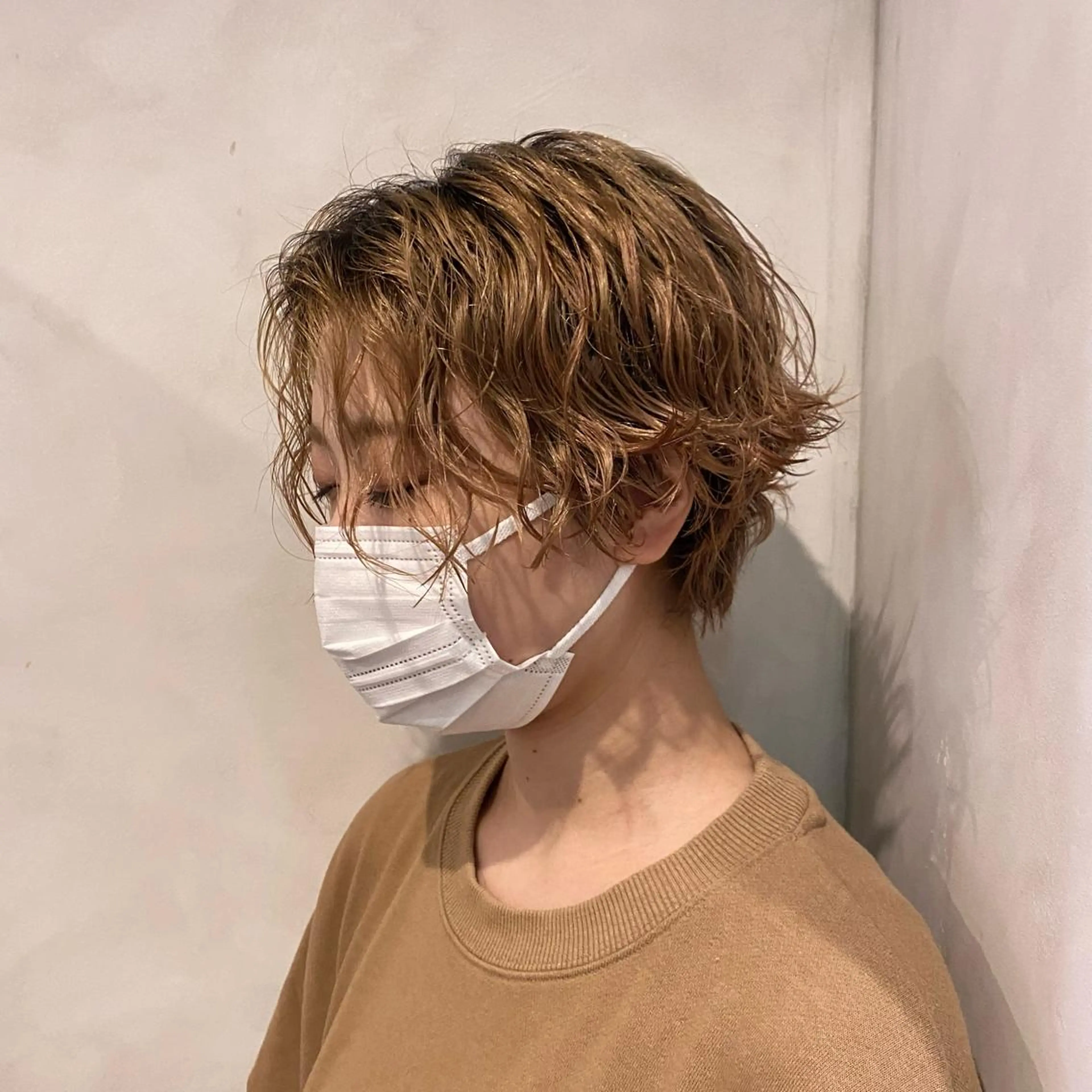 ショート パーマ カット パーマ トリートメント Aust hair Stella新宿所属・Yuki☺︎パーマ レイヤーカットウルフのヘアスタイル