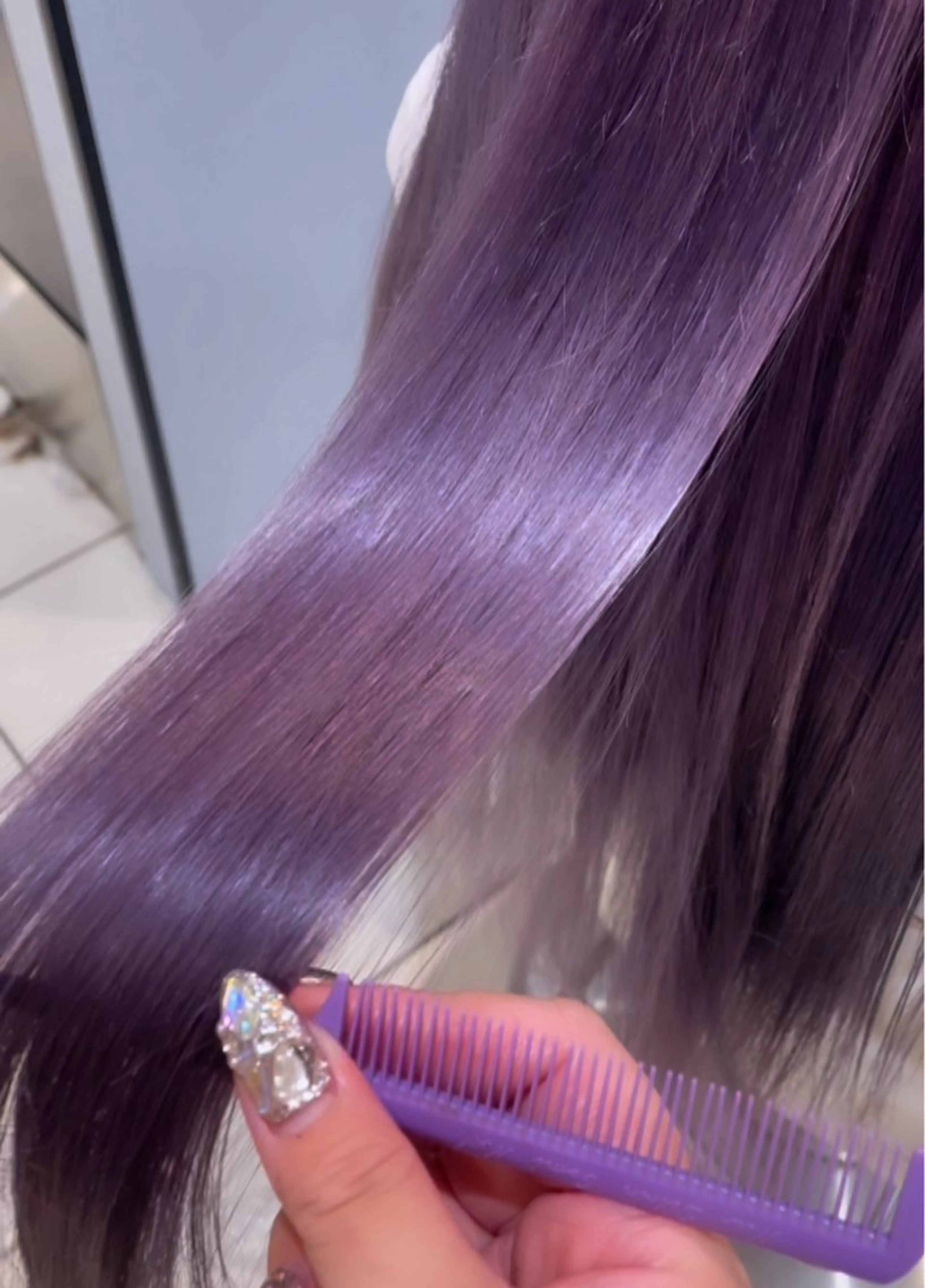 ロング カラー ヘアカラー トリートメント 💞暖色カラー 💞risaのヘアスタイル