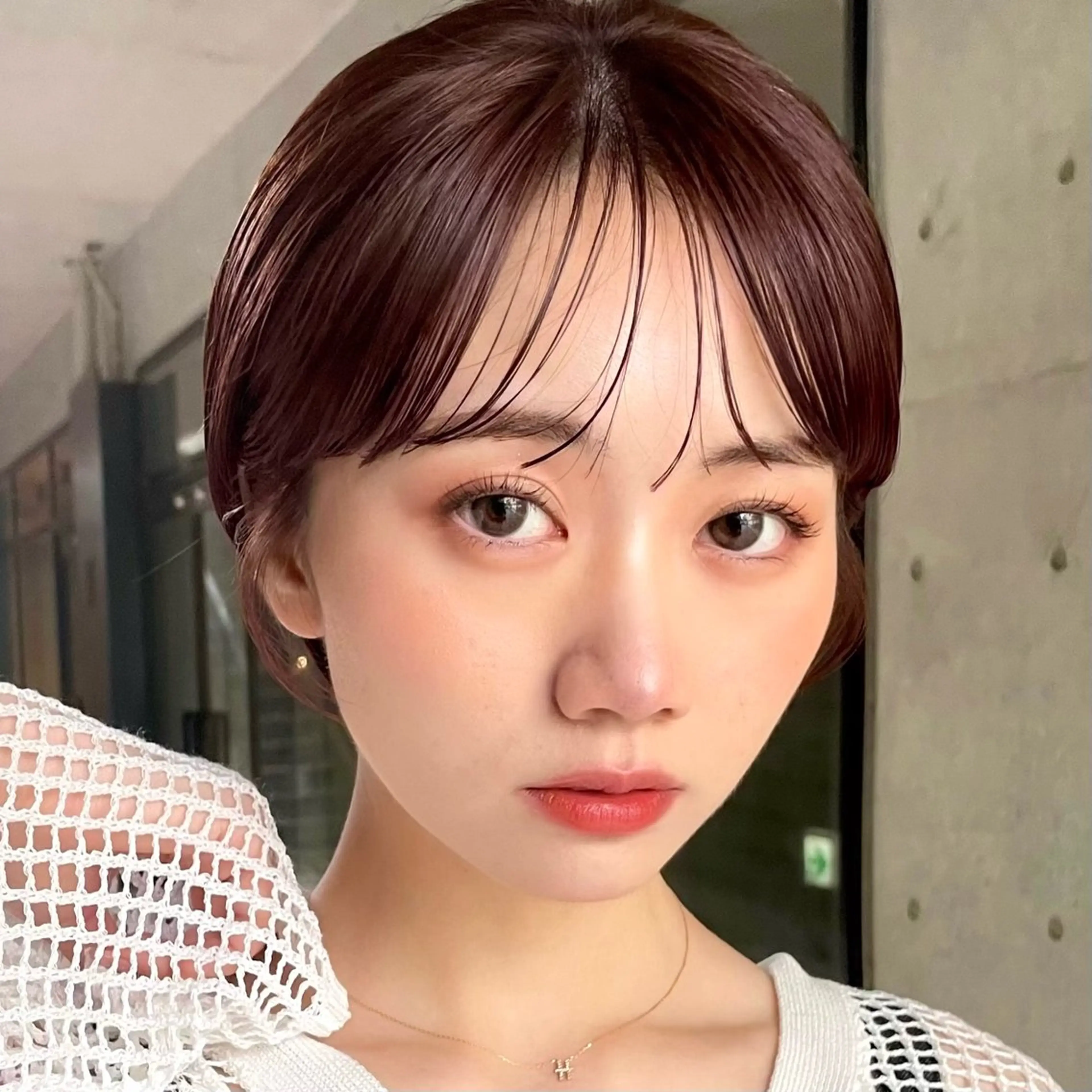 ショート カラー ブリーチ ブラウンカラー ブリーチなしカラー ピンクカラー ピンクブラウン ボブ/レイヤー/ 艶髪/HANA💗のヘアスタイル