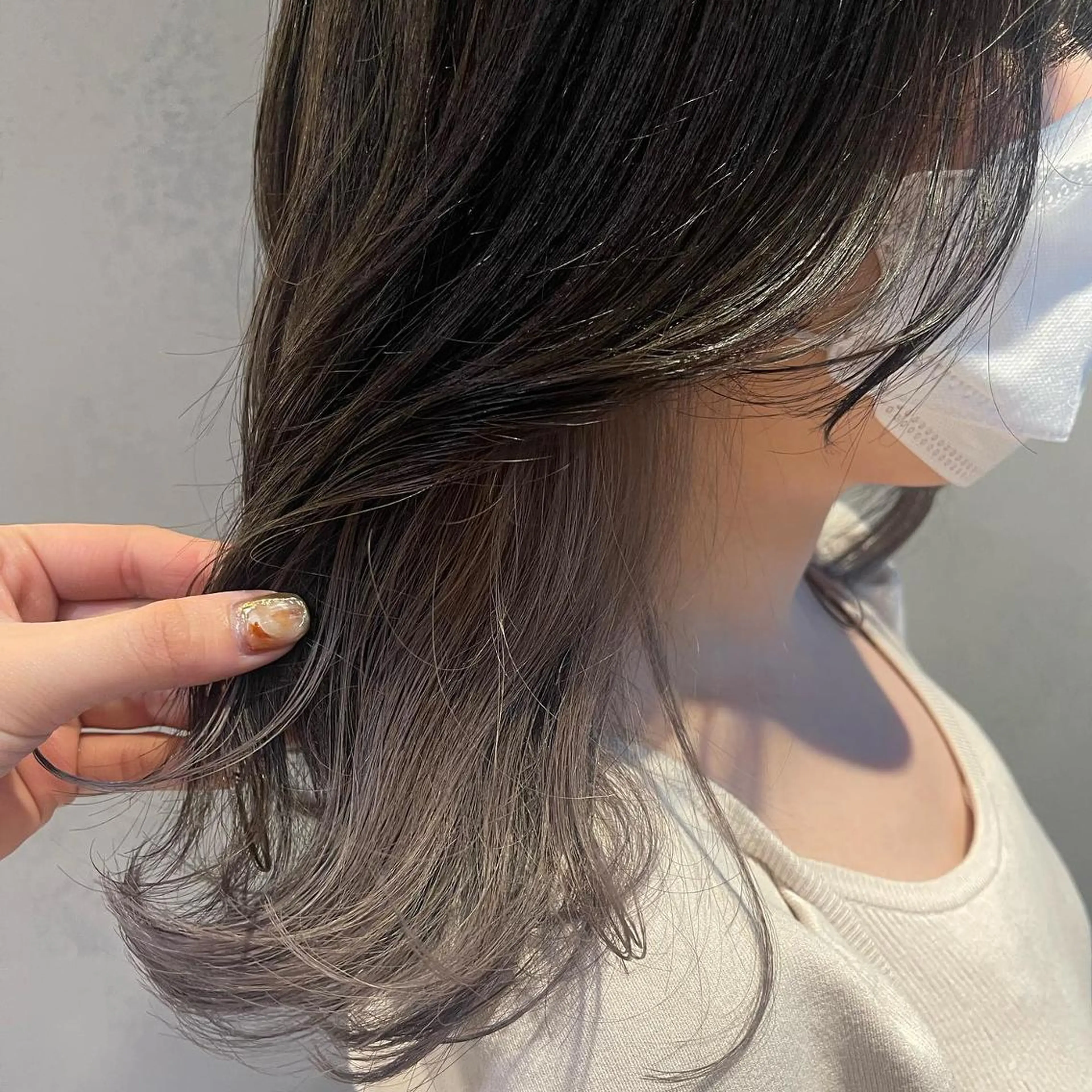 ミディアム カラー ヘアアレンジ イルミナカラー 髪質改善 レイヤーカット 外ハネヘア 縮毛矯正 ❥【韓国風ヘア】 stylist 林❥のエステ・リラクイメージ