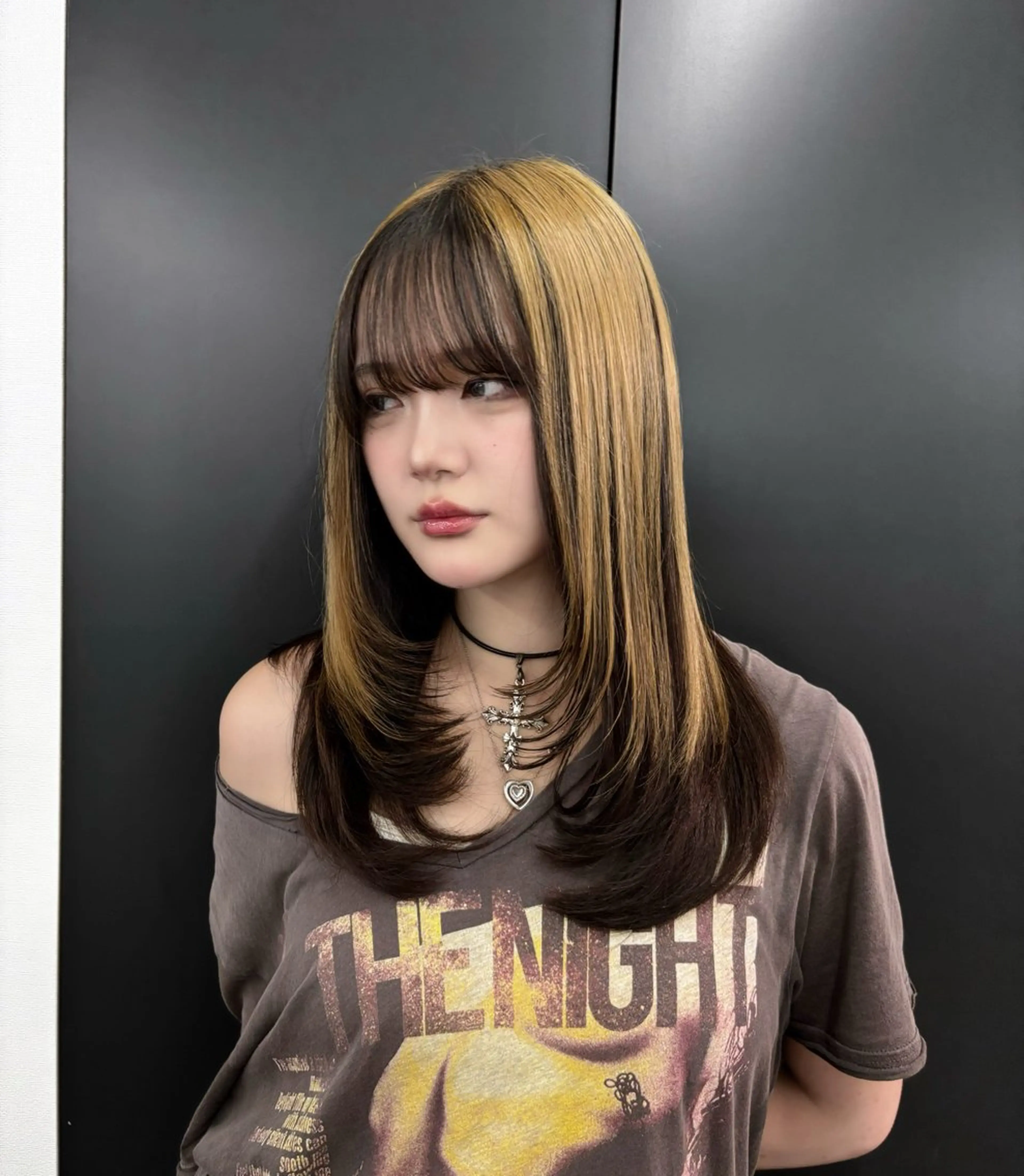 ミディアム レイヤーカット 🎀縮毛矯正🎀 レイヤー⭐️/RUIのヘアスタイル