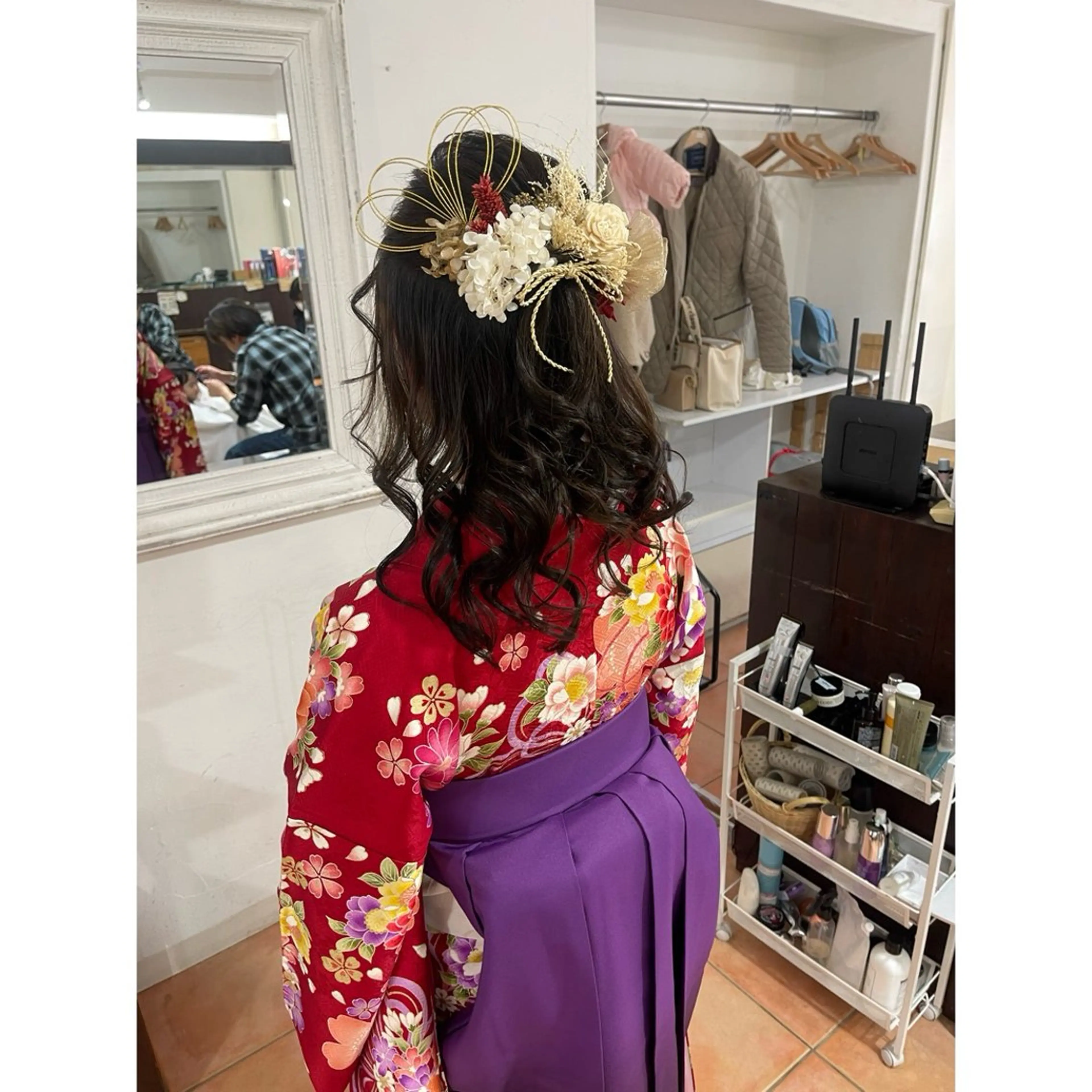 セミロング ヘアアレンジ 着付け 宮川 莉央のその他イメージ