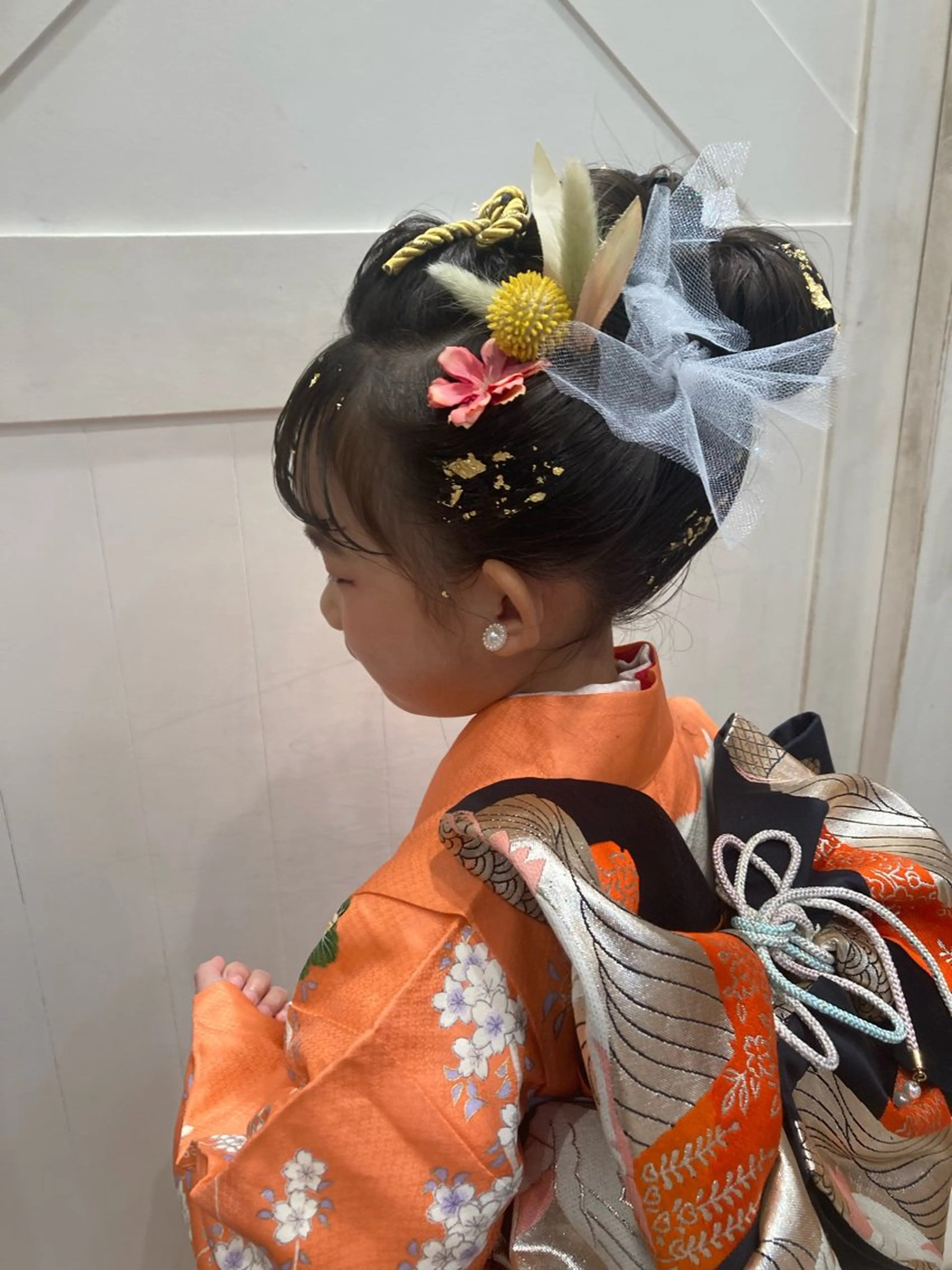 キッズ 着付け 白髪ぼかしハイライト 着付けヘアアレンジのその他イメージ