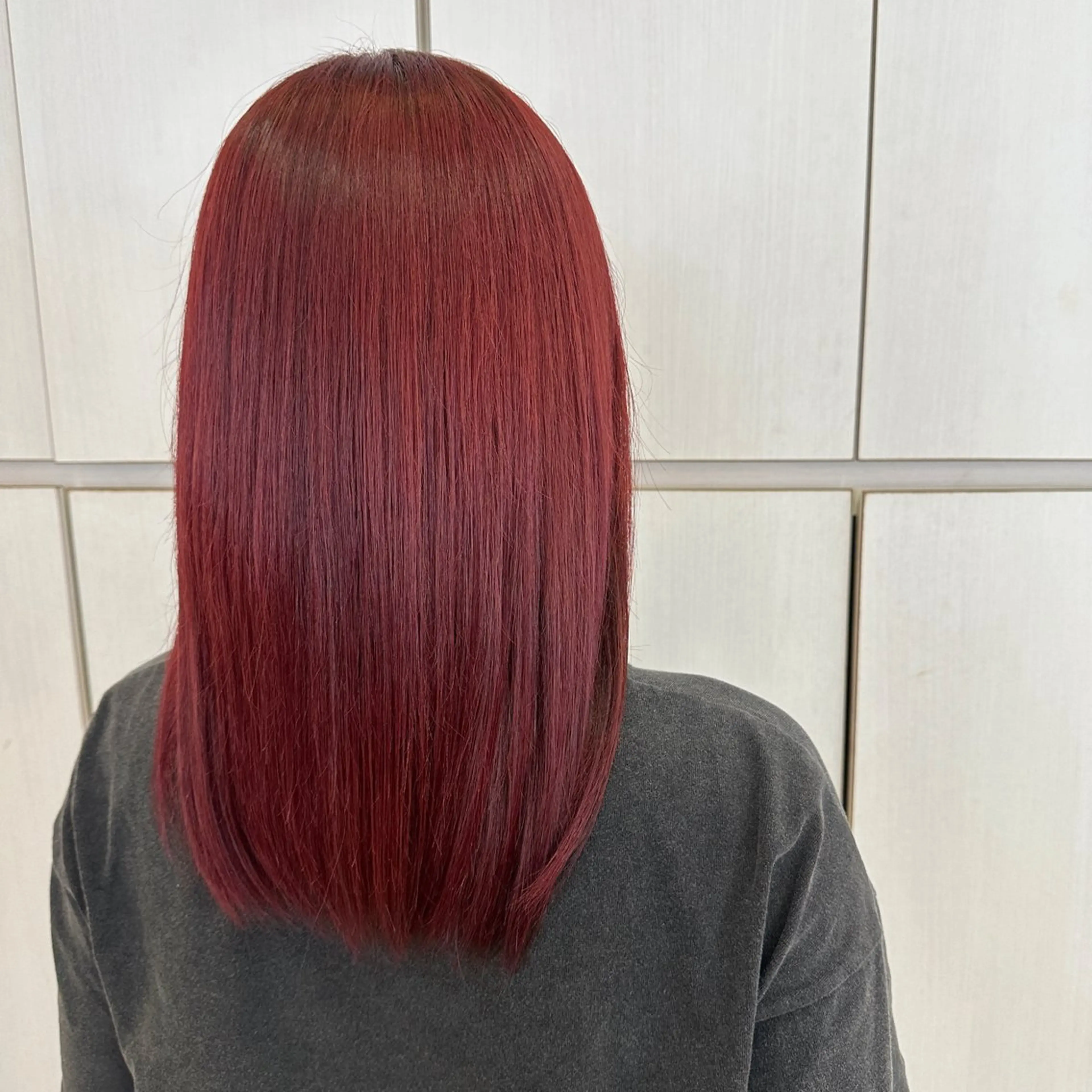 セミロング カラー ヘアカラー トリートメント 🌹艶カラー🌹 大林未侑のヘアスタイル