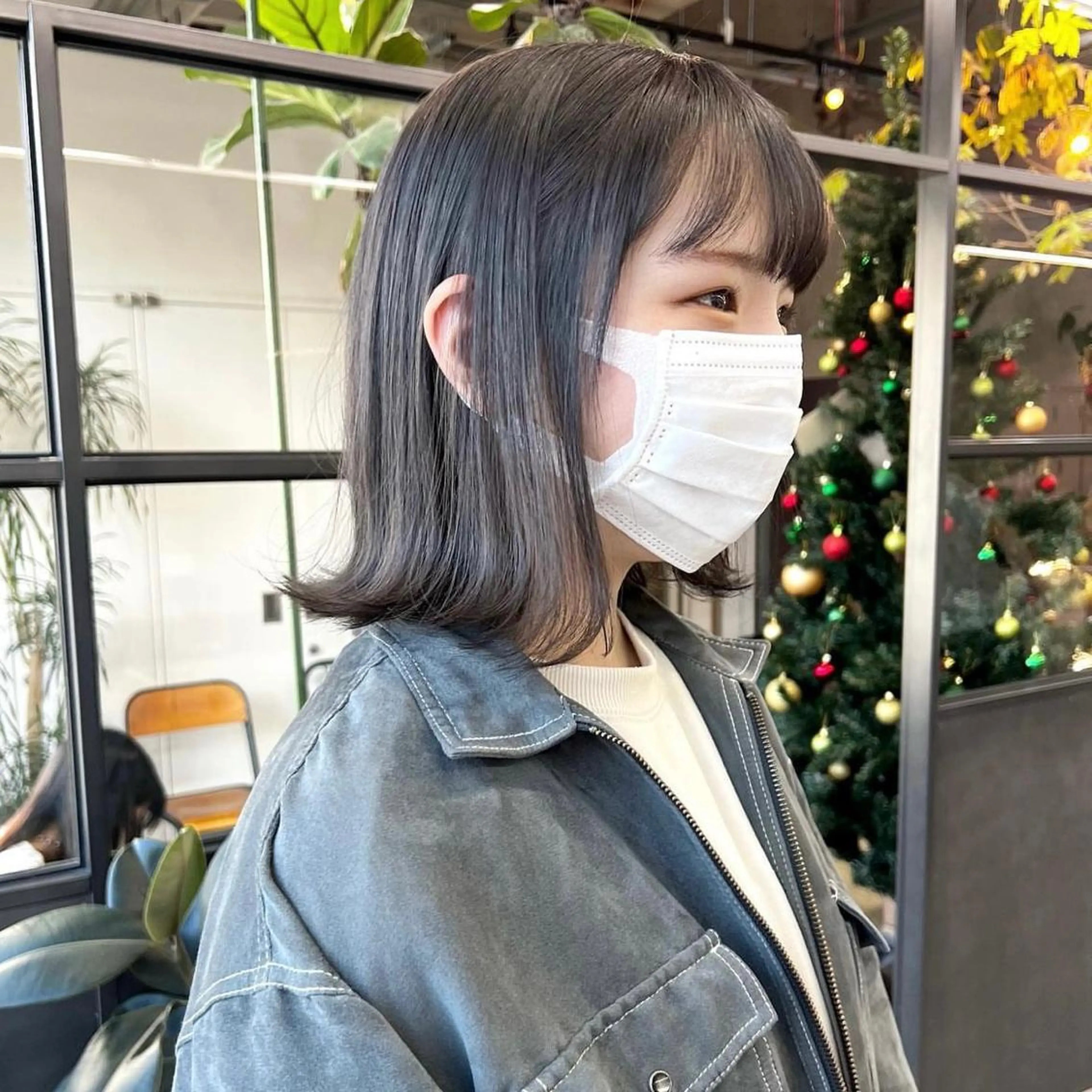 ミディアム カラー グレージュ カット ヘアカラー 韓国 /男女🆗 細江　美紅のヘアスタイル