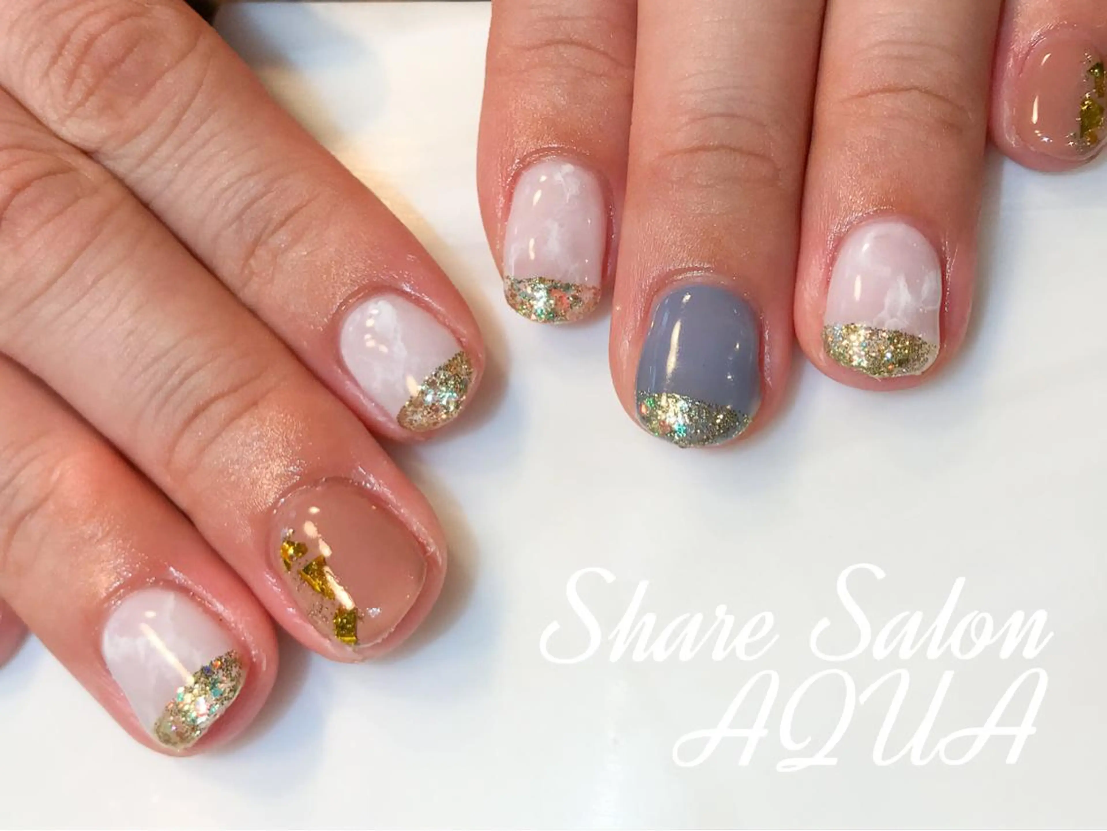 ネイル 持ち込み Share Salon AQUA所属・n. ayakaのネイルデザイン