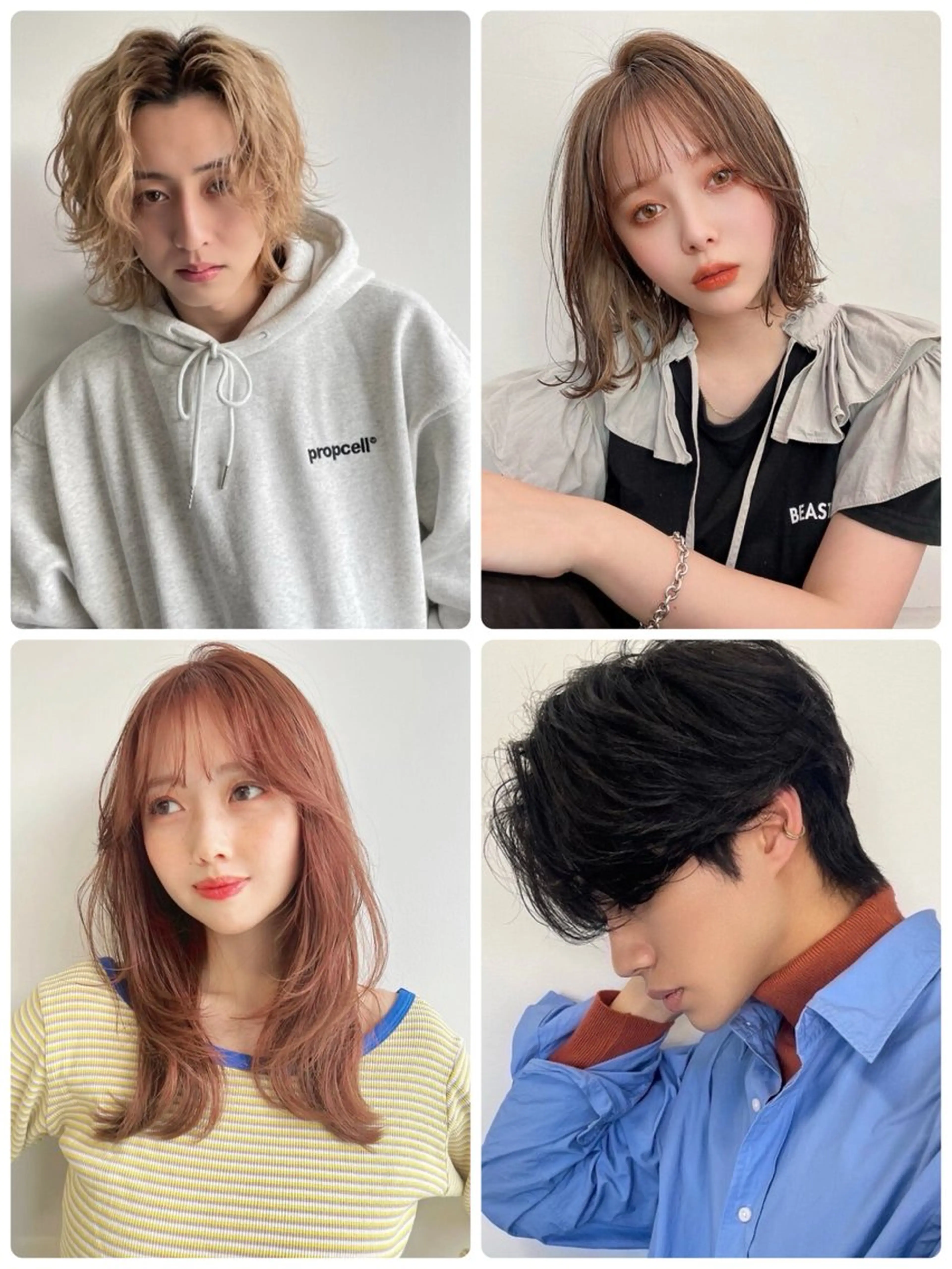 ミディアム カラー パーマ メンズ 【F.O.F】大野航 似合わせカットカラーのヘアスタイル
