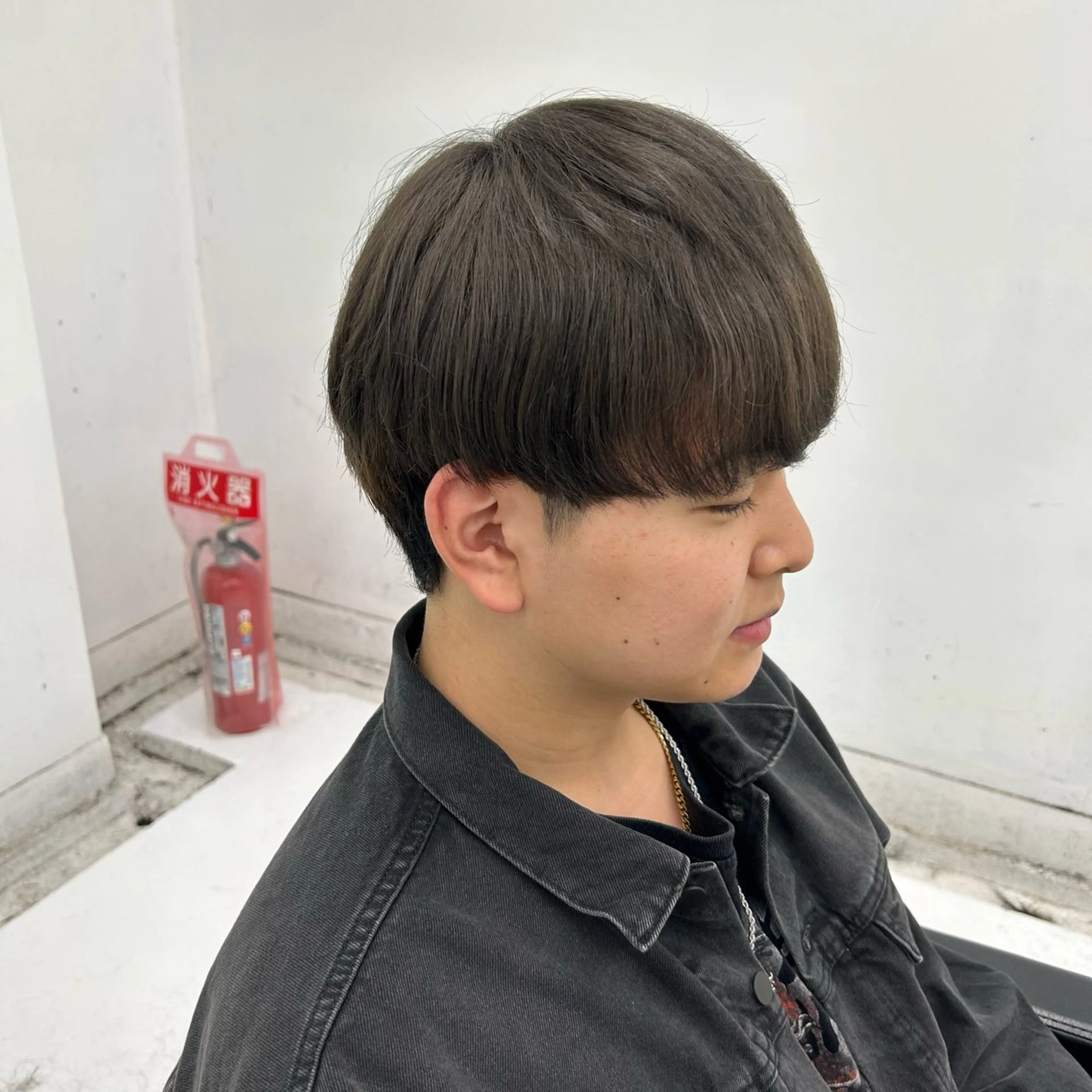 【パーマ戻し/ボリューム落としたい方🔥】メンズカット+ストレートパーマ　　【学生のみ　ミニモ学割7500円】の写真